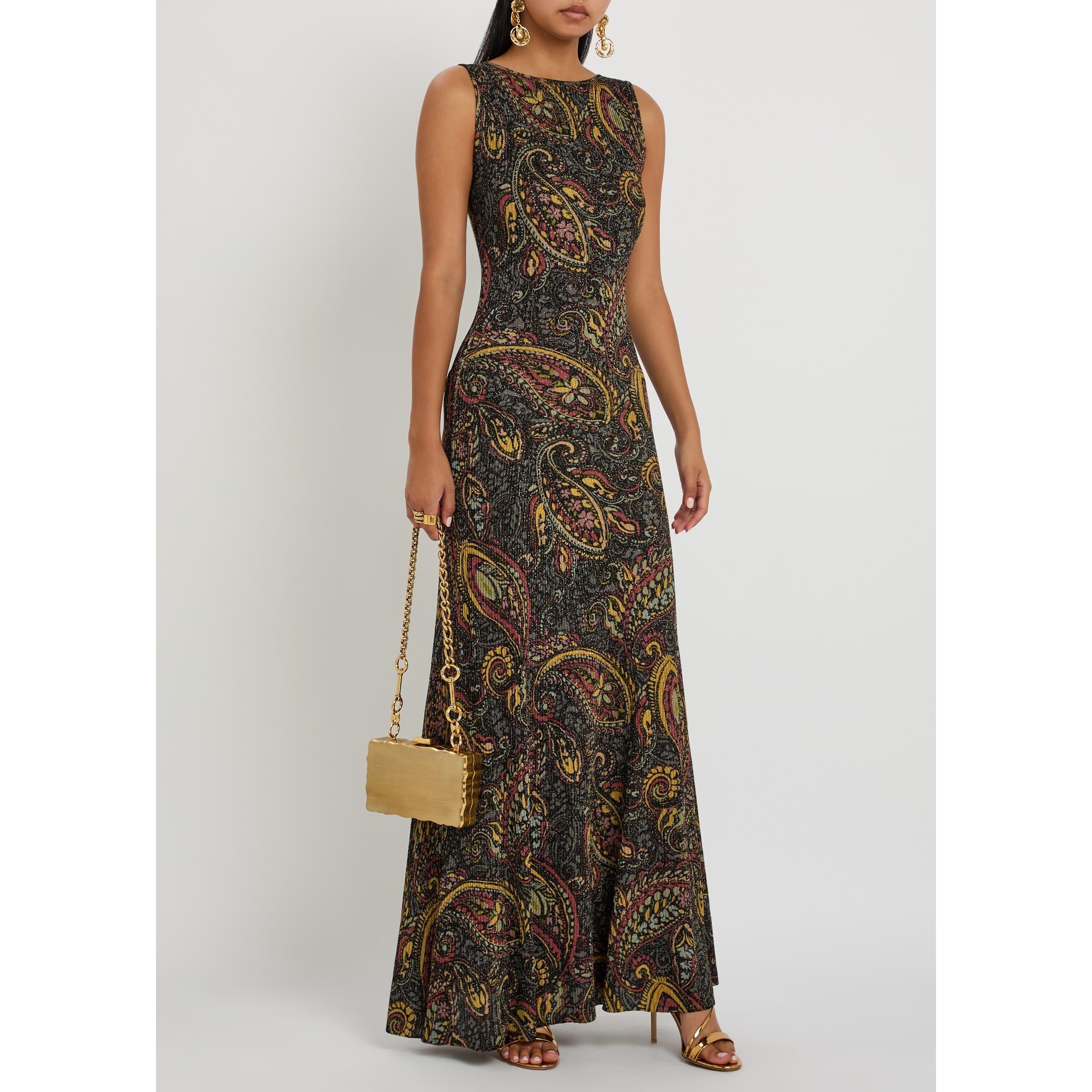 MULTICOLOURED - Etro - Women's Paisley Knitted Jumper Dress - 5