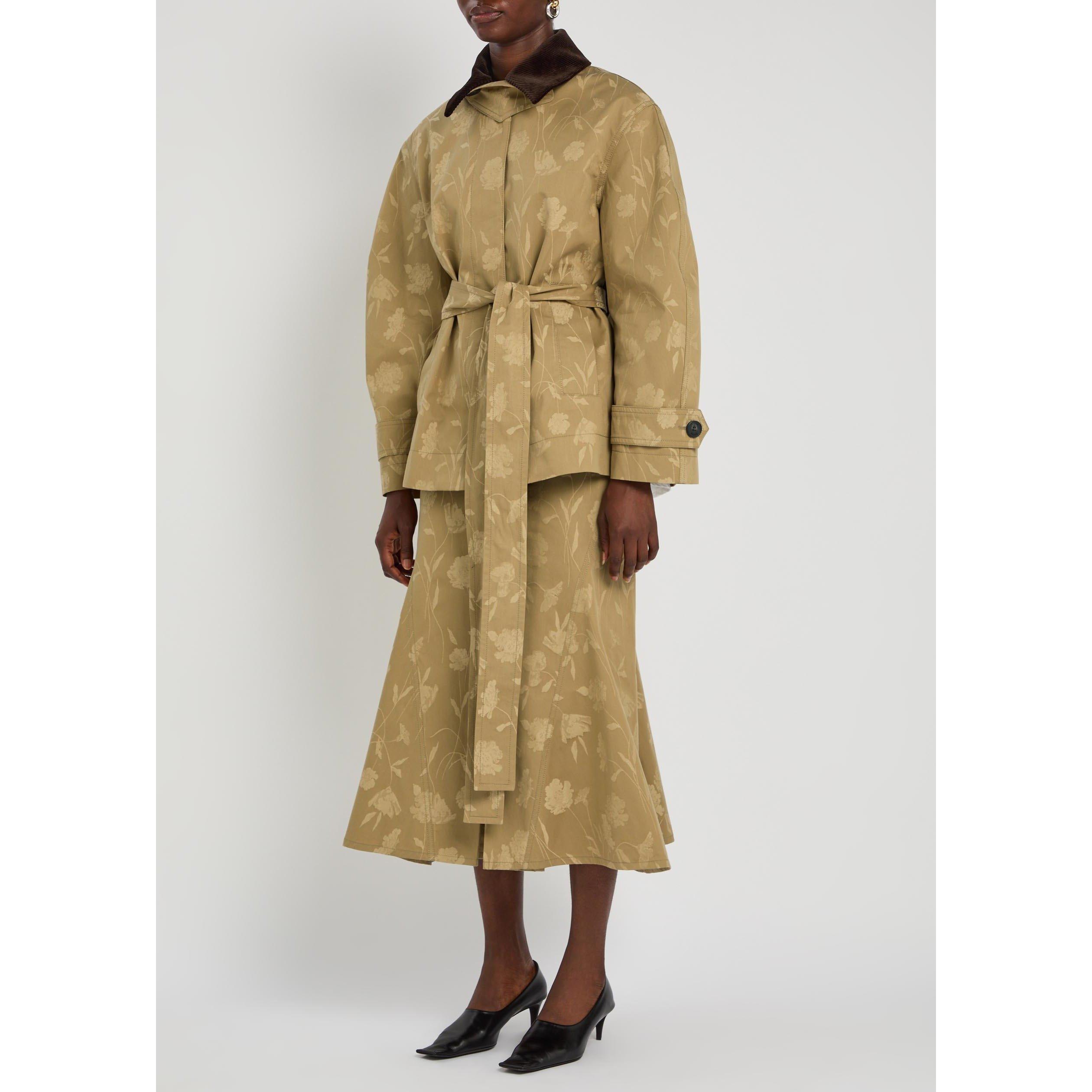 CAMEL - Erdem - POPPY COTTON JACQUARD OVERSIZE - 2