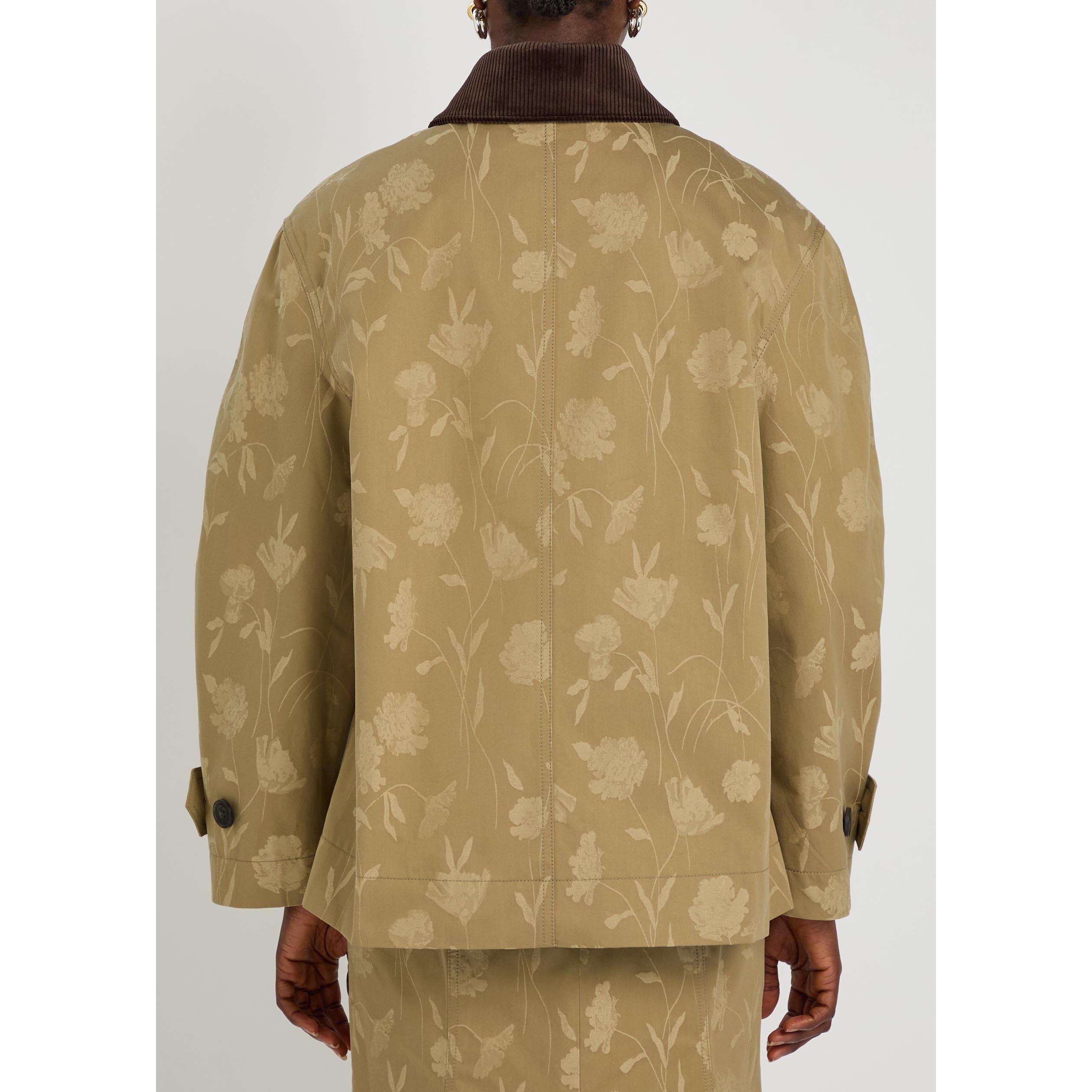 CAMEL - Erdem - POPPY COTTON JACQUARD OVERSIZE - 3