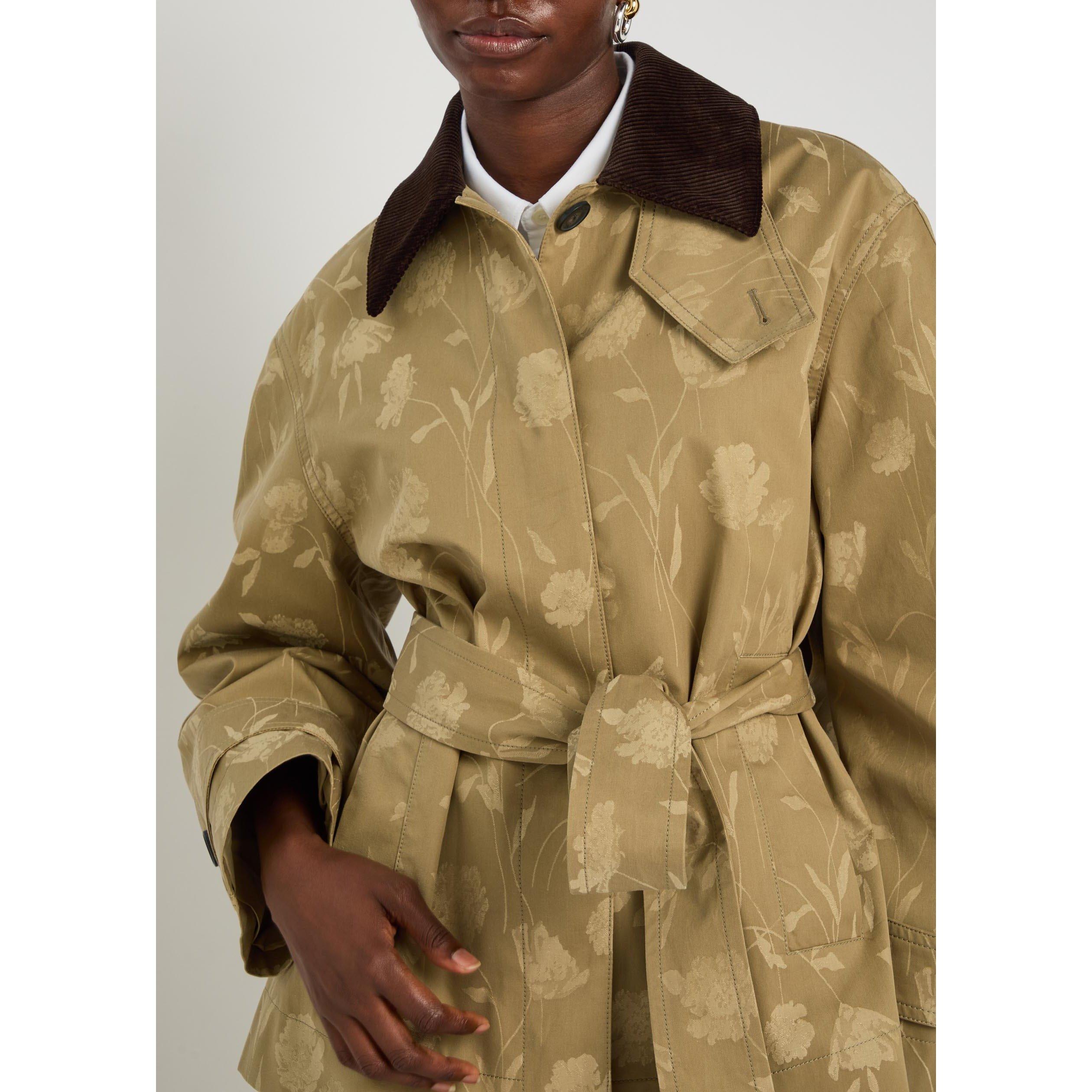 CAMEL - Erdem - POPPY COTTON JACQUARD OVERSIZE - 4