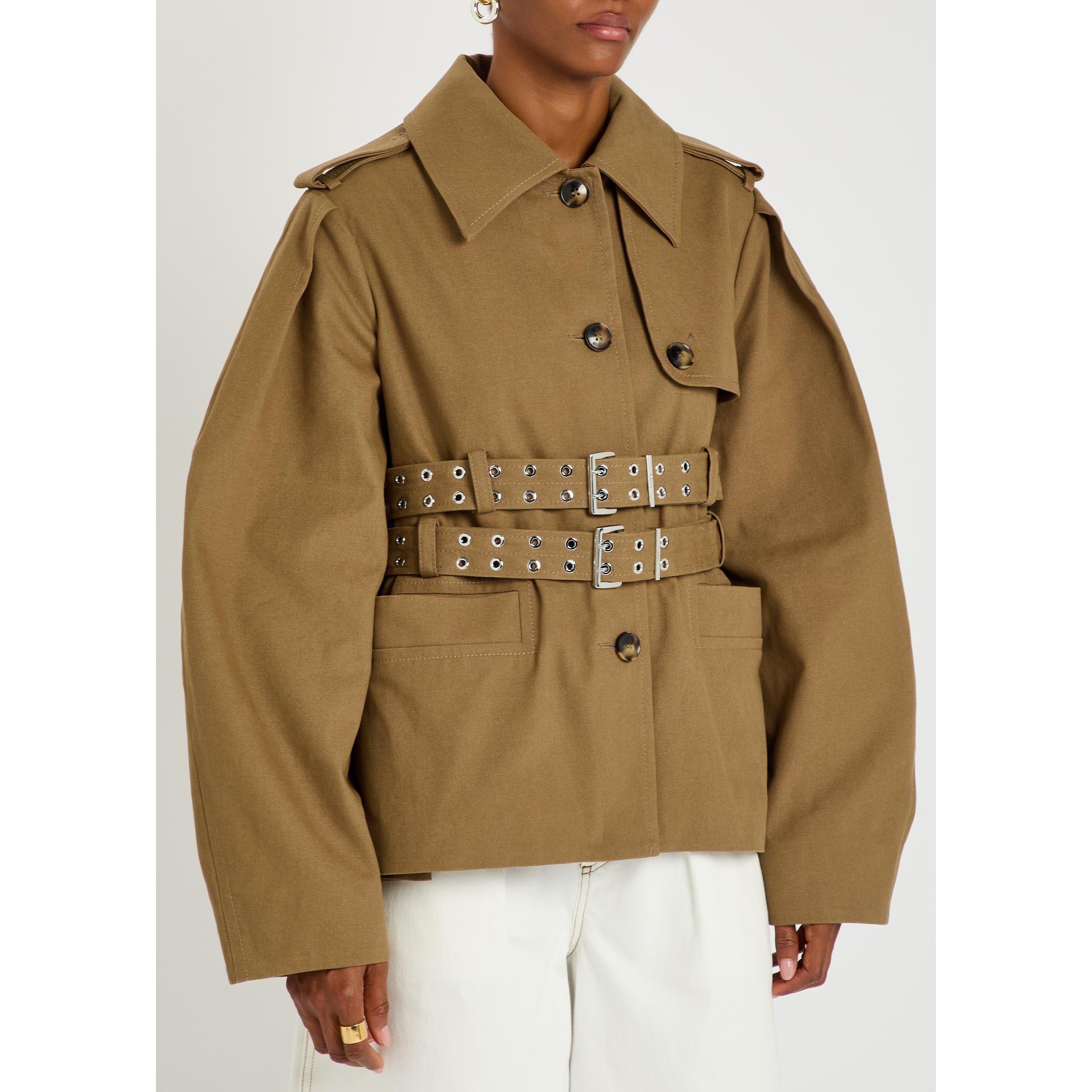 LIGHT BROWN - Ganni - JKT Workwear Peplum Jacket - 2