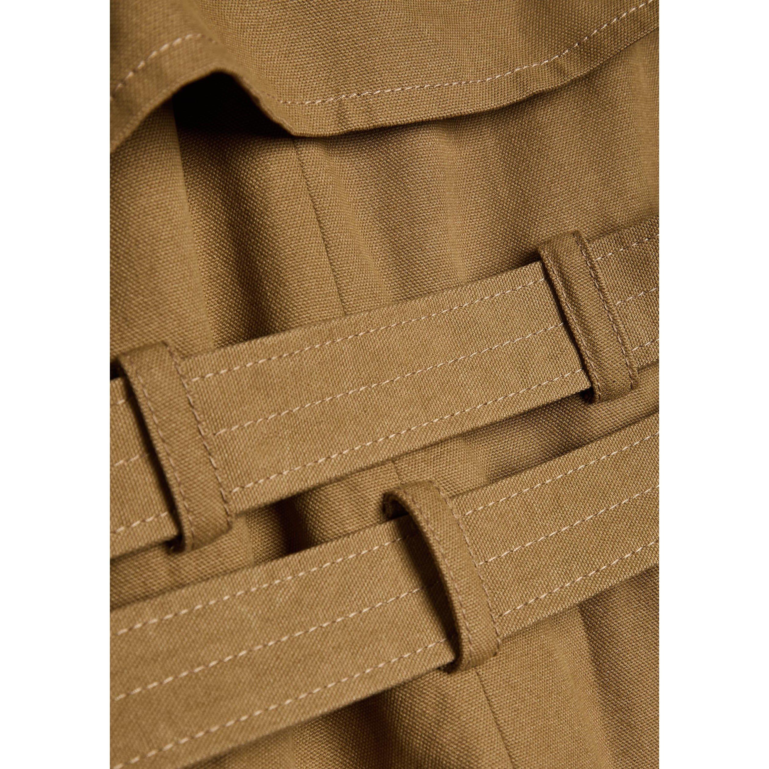 LIGHT BROWN - Ganni - JKT Workwear Peplum Jacket - 4