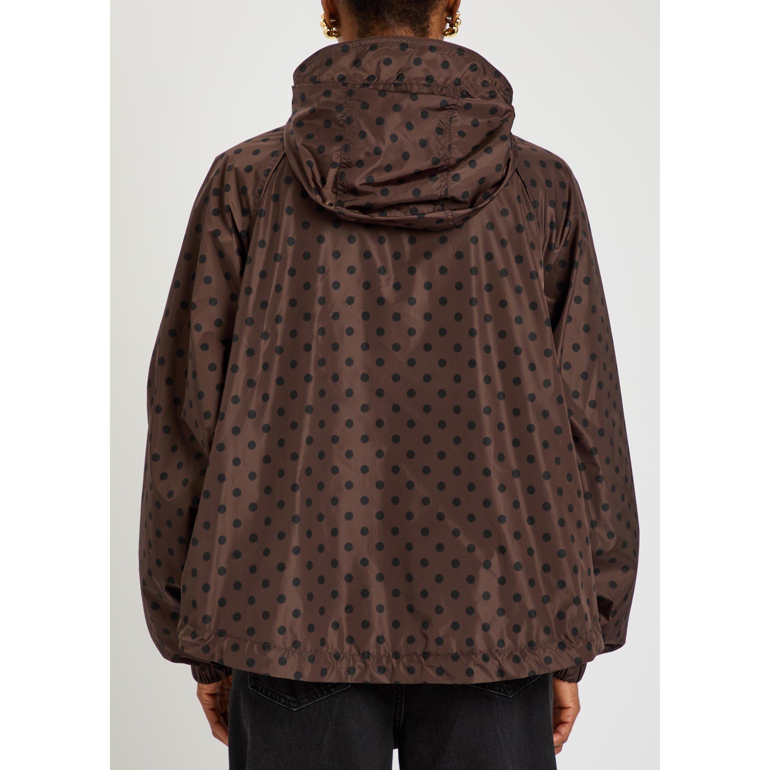 BROWN - Ganni - JKT Printed Flyweight Jacket - 3