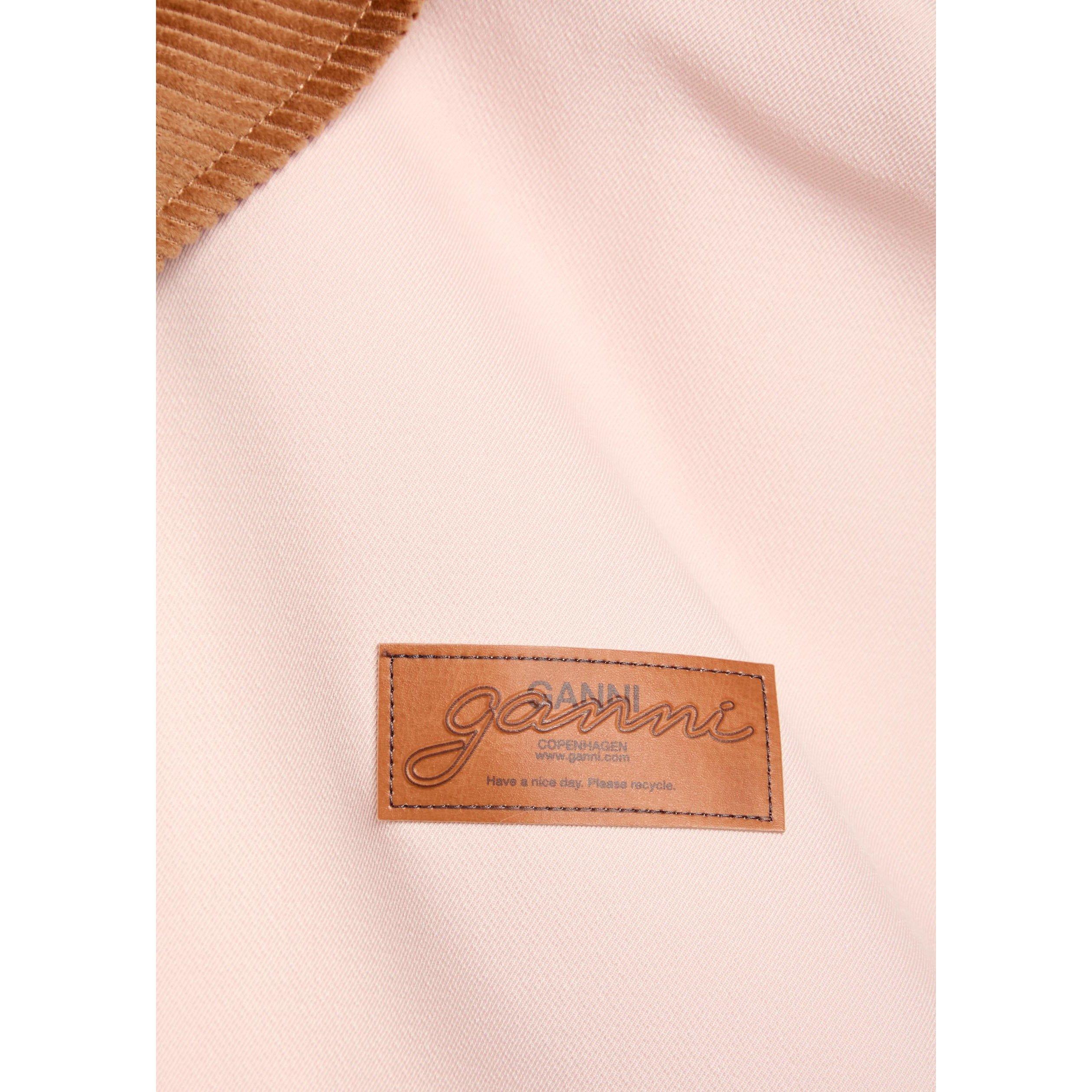 LIGHT PINK - Ganni - Women's Heavy Twill Barn Jacket - 4