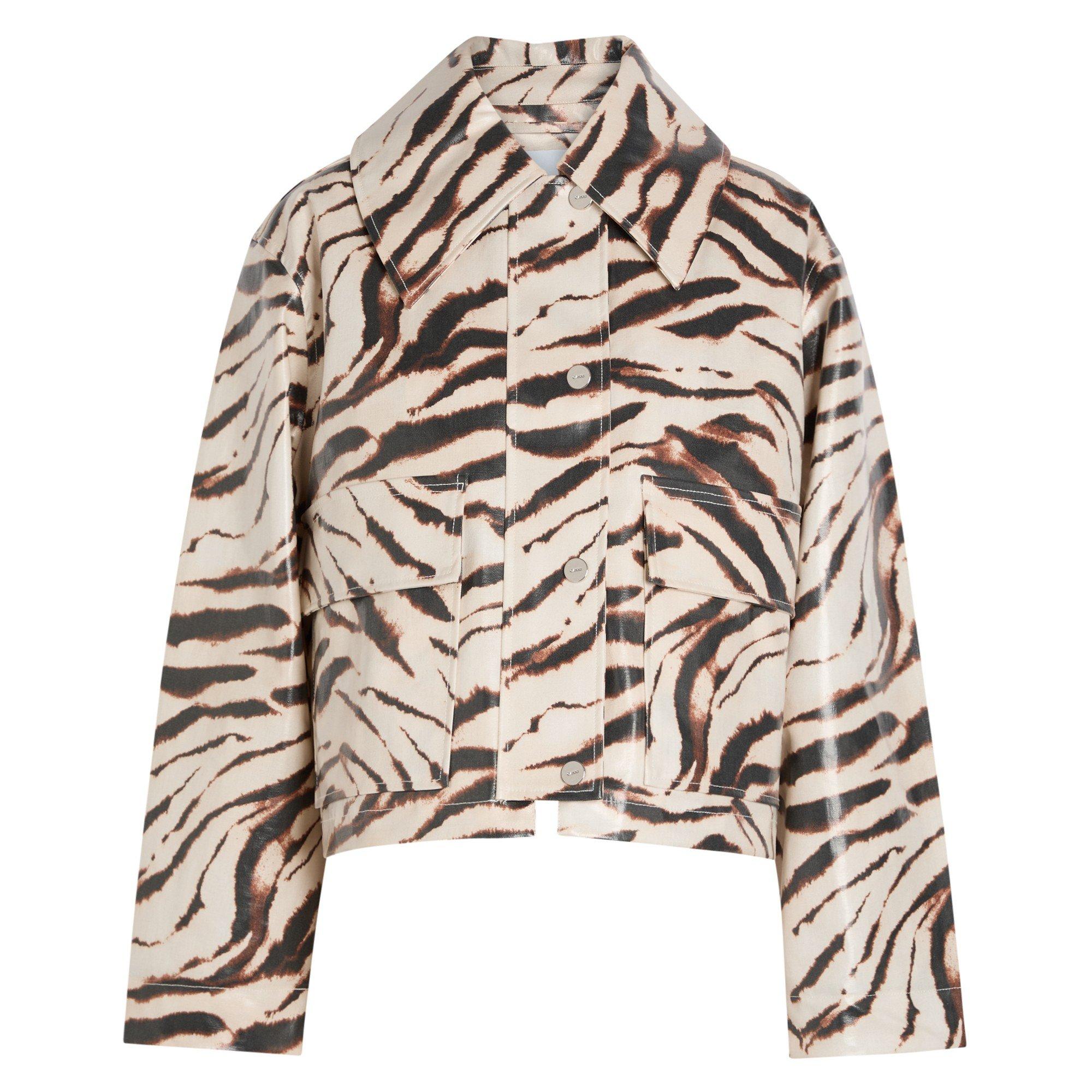 WHITE AND OTHER - Ganni - JKT Printed Barn Jacket