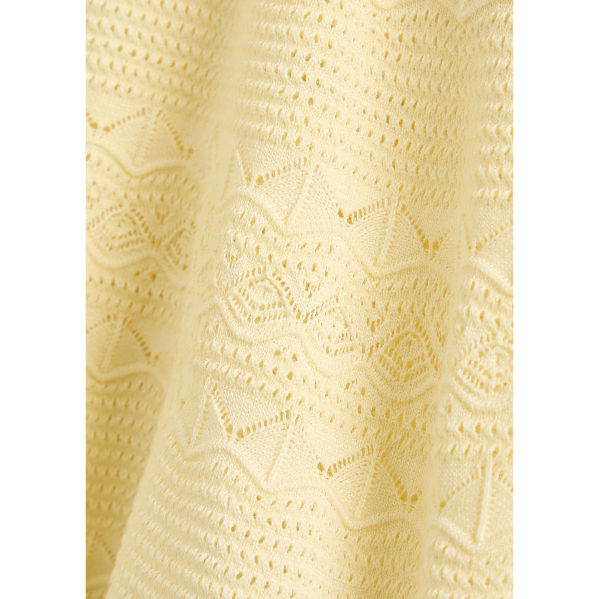 YELLOW - Self Portrait - SD POINTELLE KNIT MINI DRESS - 4