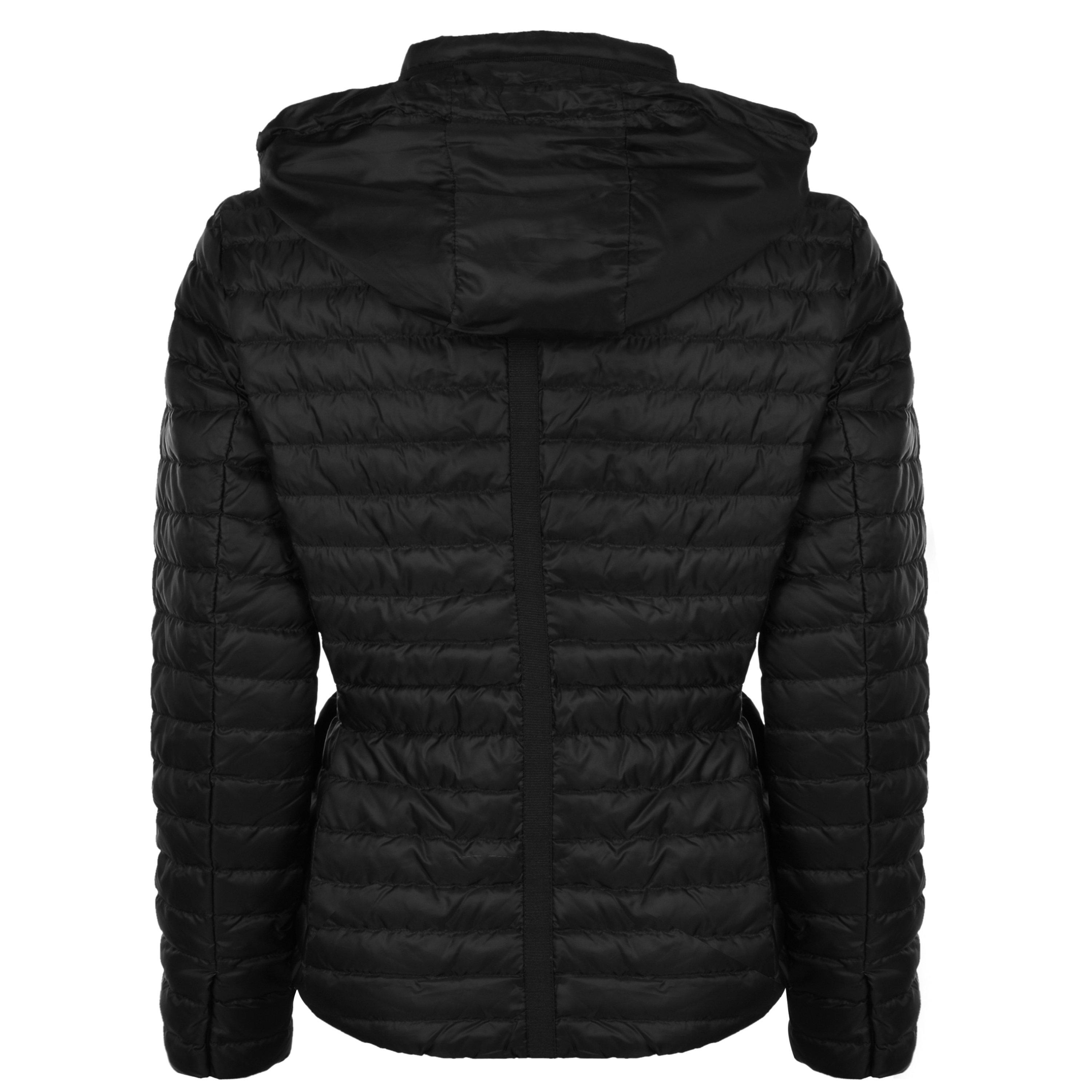 Black 001 - MICHAEL Michael Kors - Women's Belted Padded Water Resistant Down Short Puffer Jacket - 7