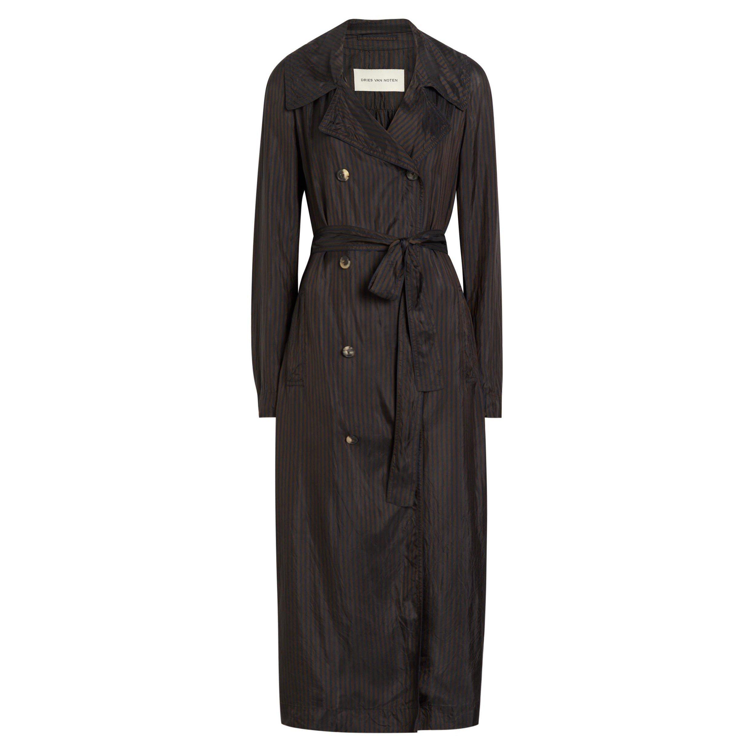 DARK BROWN - Dries Van Noten - 00520-ROLANA 4284 W.W.COAT - 1
