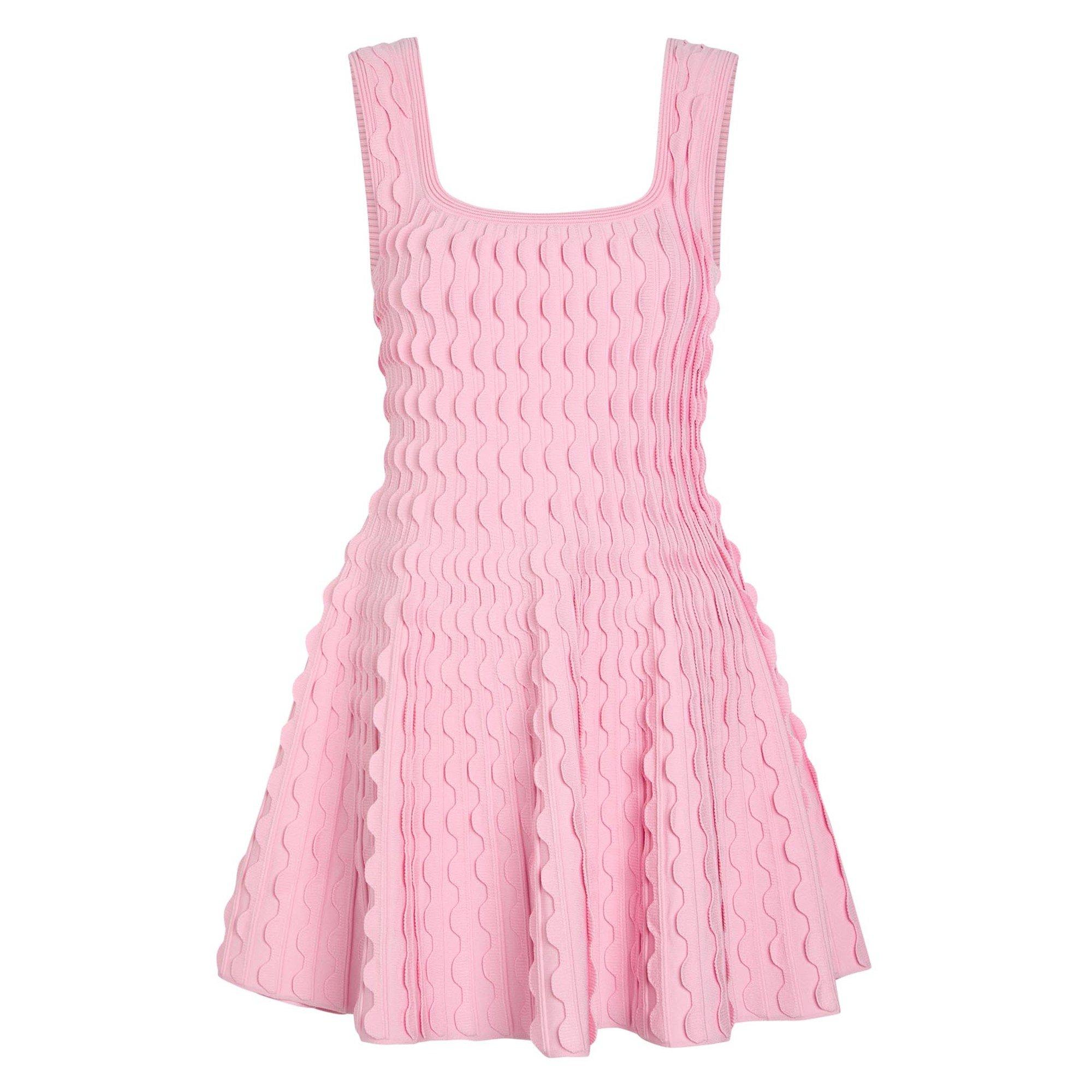 PINK - Simkhai - SD VANNA SCALLOPED KNIT DRESS - 1