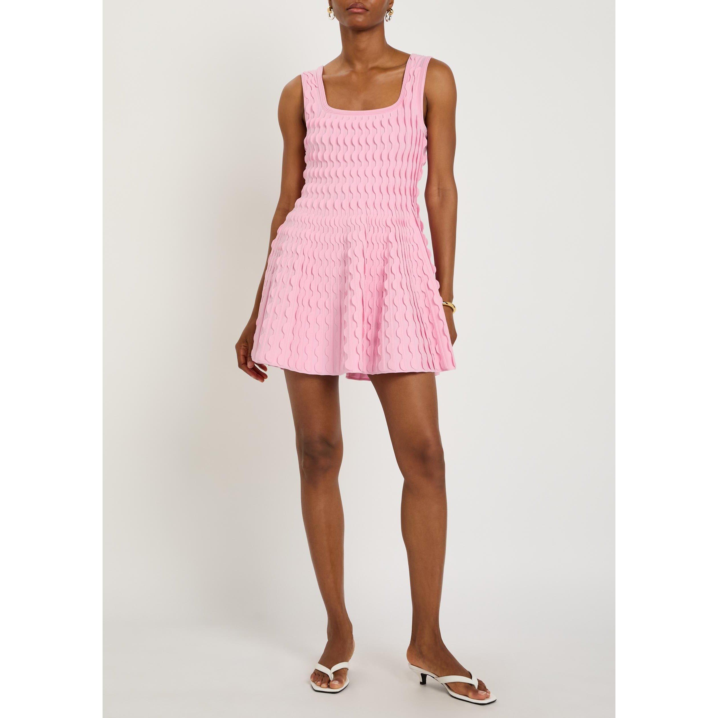 PINK - Simkhai - SD VANNA SCALLOPED KNIT DRESS - 5