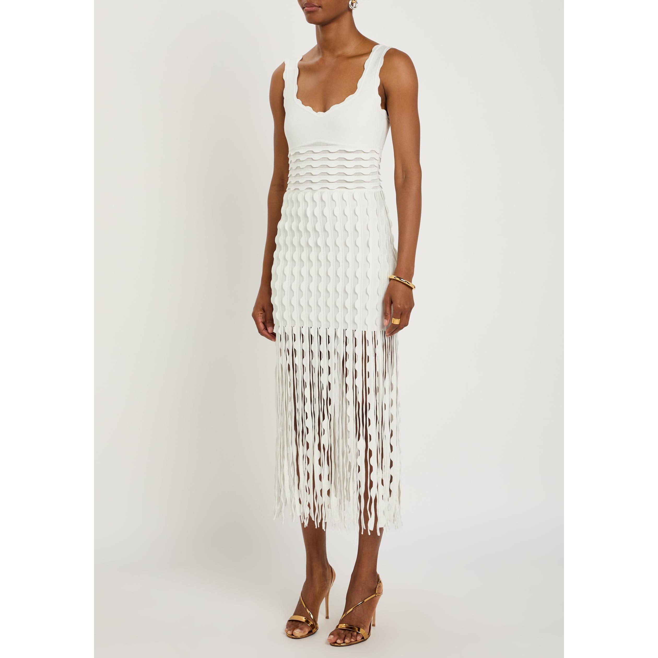 IVORY - Jonathan Simkhai - LD BRIONNE KNIT MIDI DRESS - 2