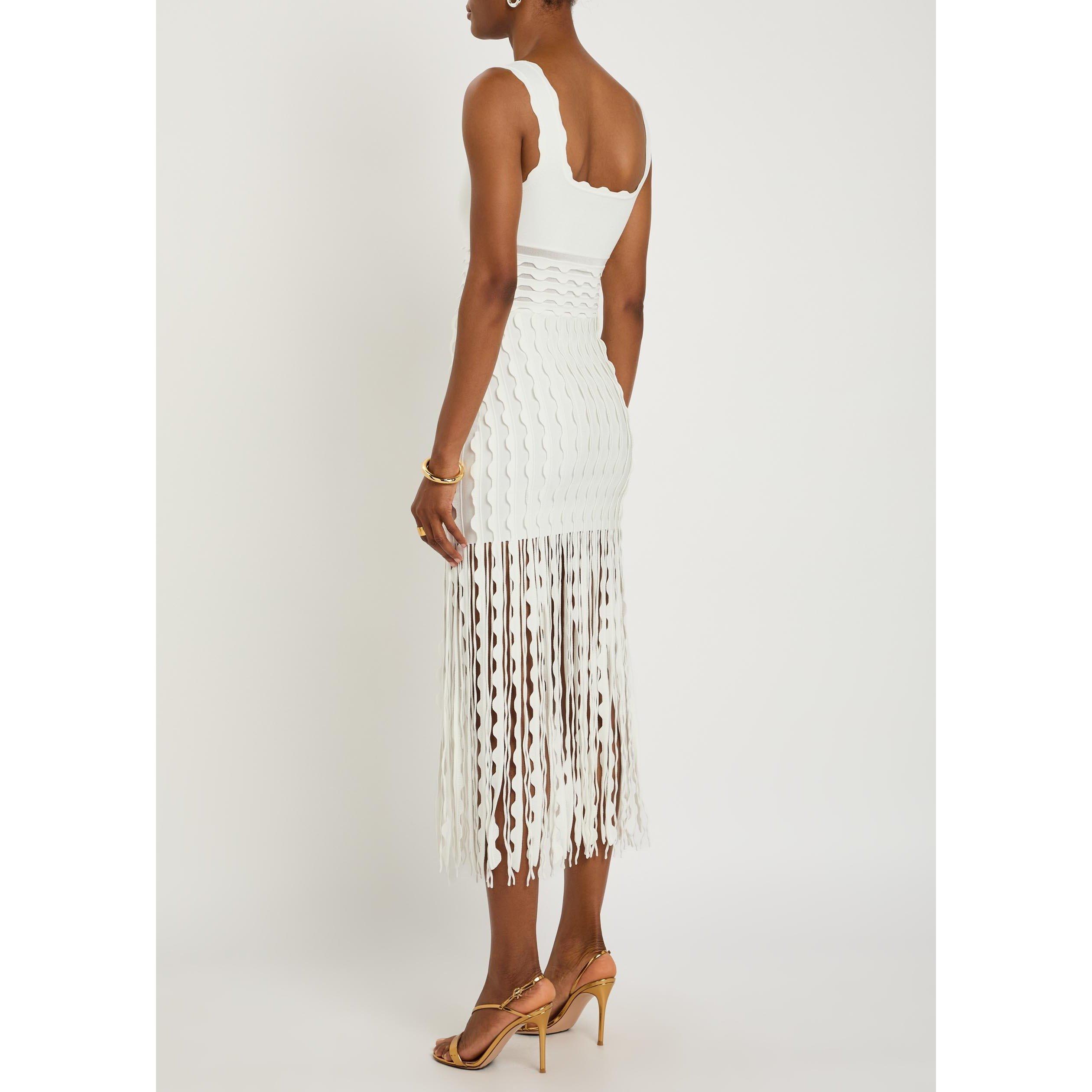 IVORY - Jonathan Simkhai - LD BRIONNE KNIT MIDI DRESS - 3