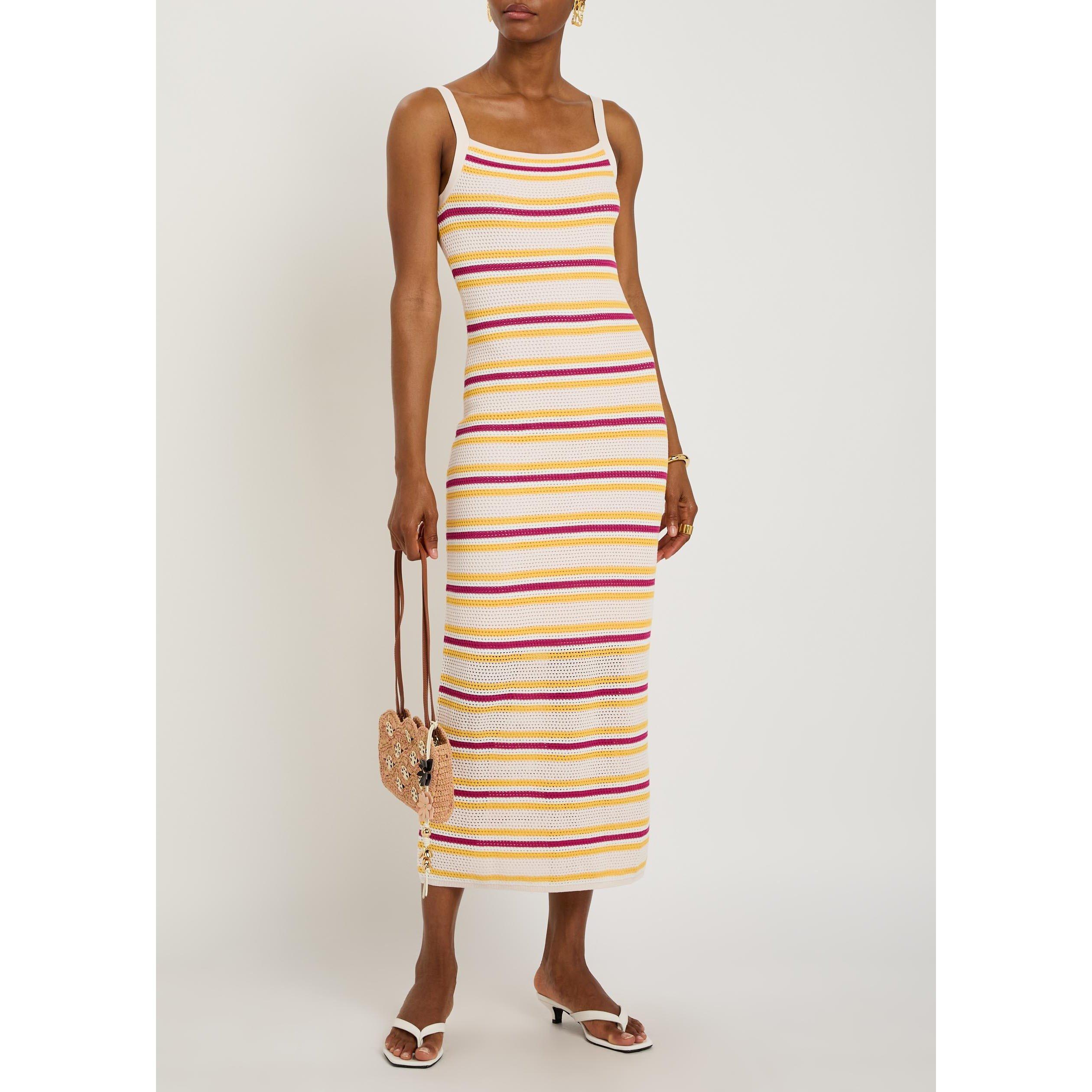 MULTICOLOURED - Simkhai - LD CONNELLY STRIPED MIDI DRESS - 5