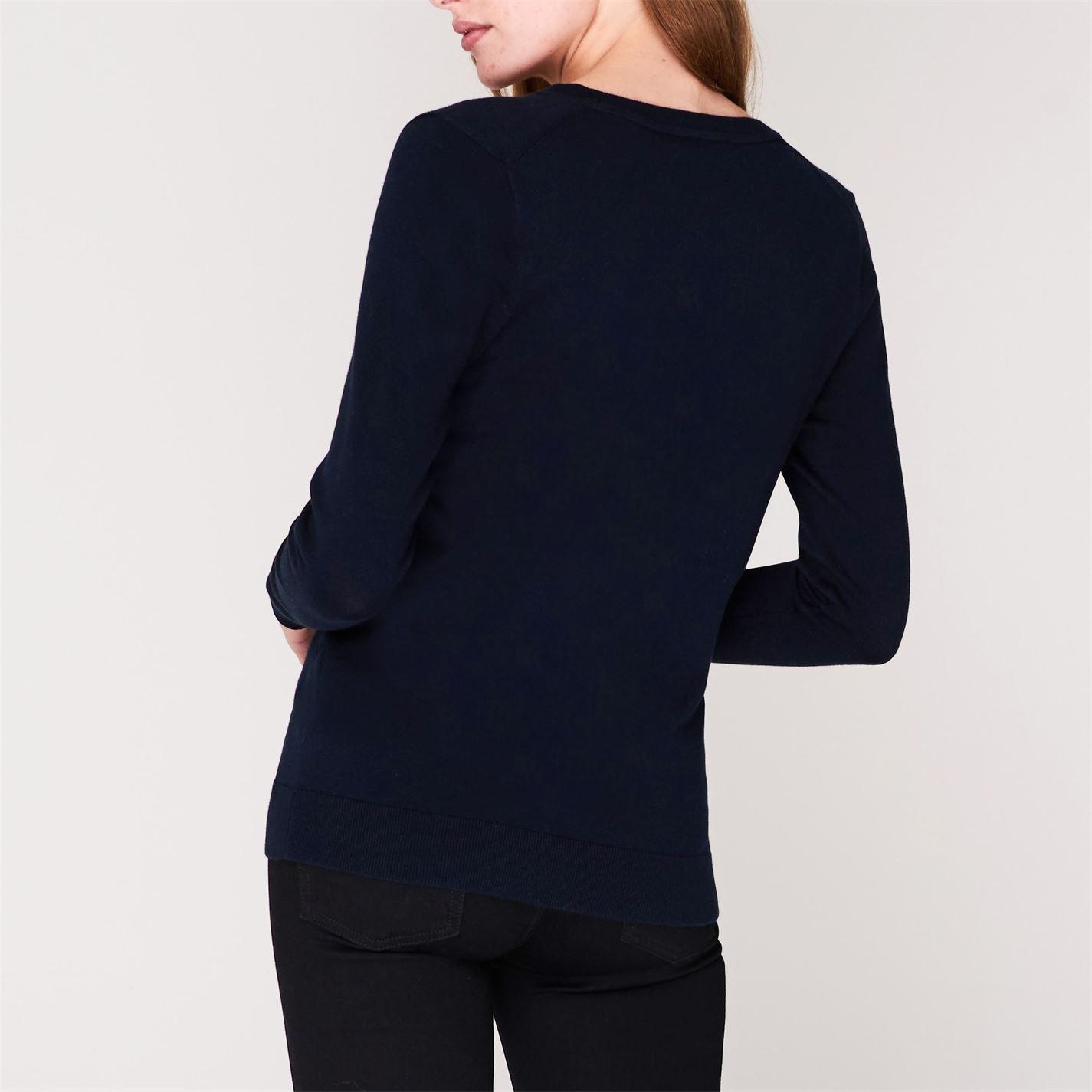 CORE NAVY 403 - Tommy Hilfiger - Heritage V Neck Sweater - 4