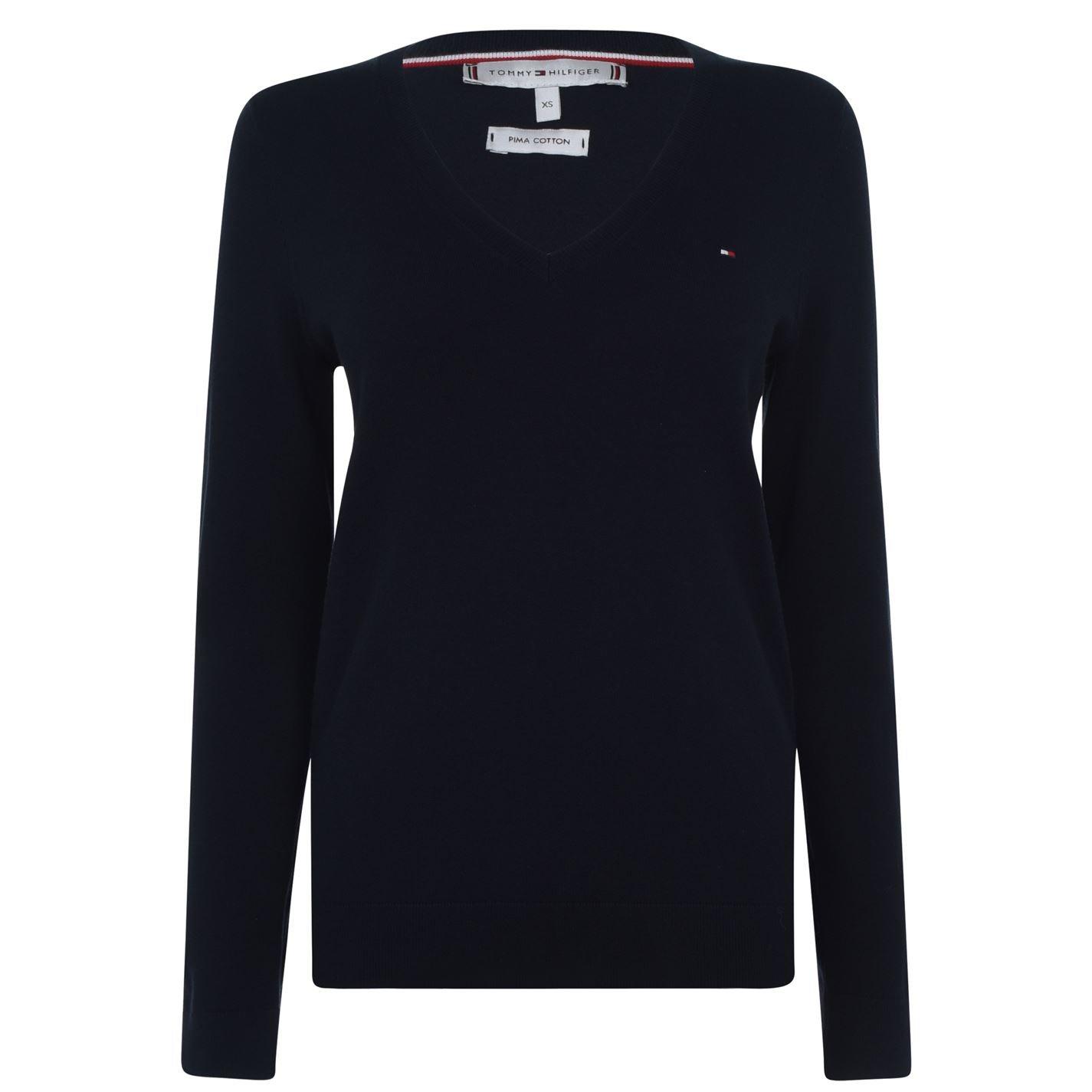 CORE NAVY 403 - Tommy Hilfiger - Heritage V Neck Sweater - 6