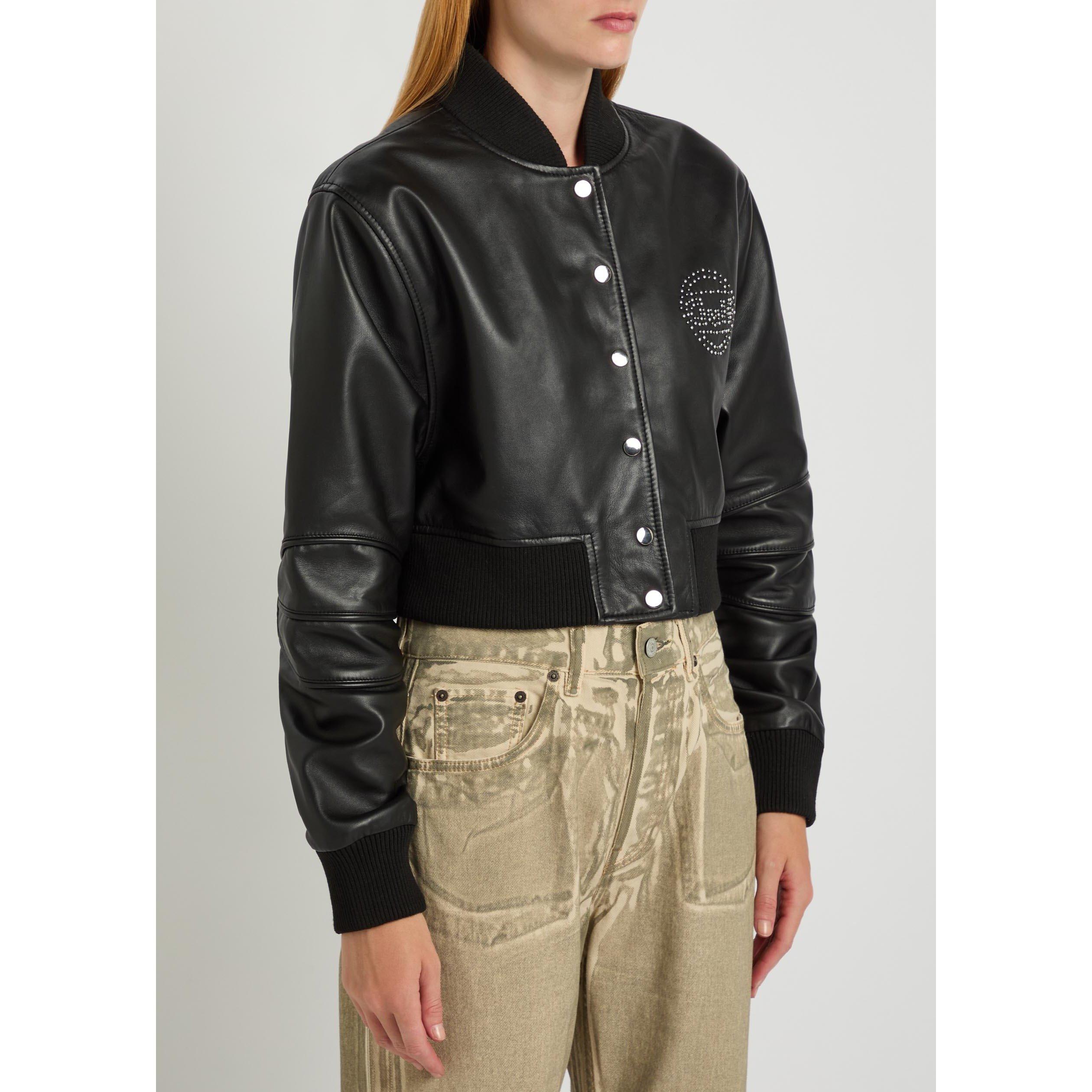 BLACK - AN Y2 - J QUEEN CROP BOMBER JACKET - 2