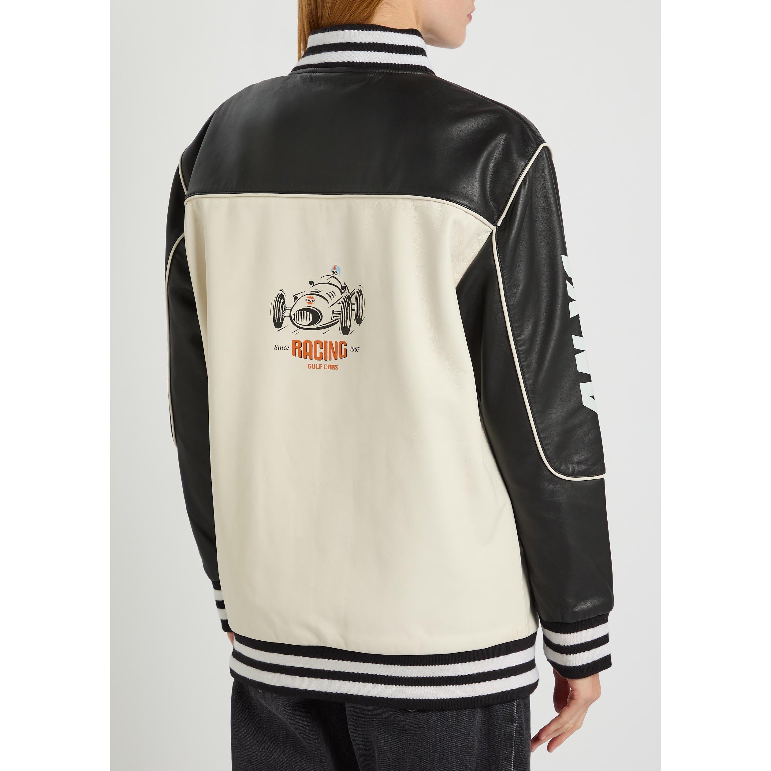 BLACK AND WHITE - AN Y2 - J RACING BOMBER JACKET - 3