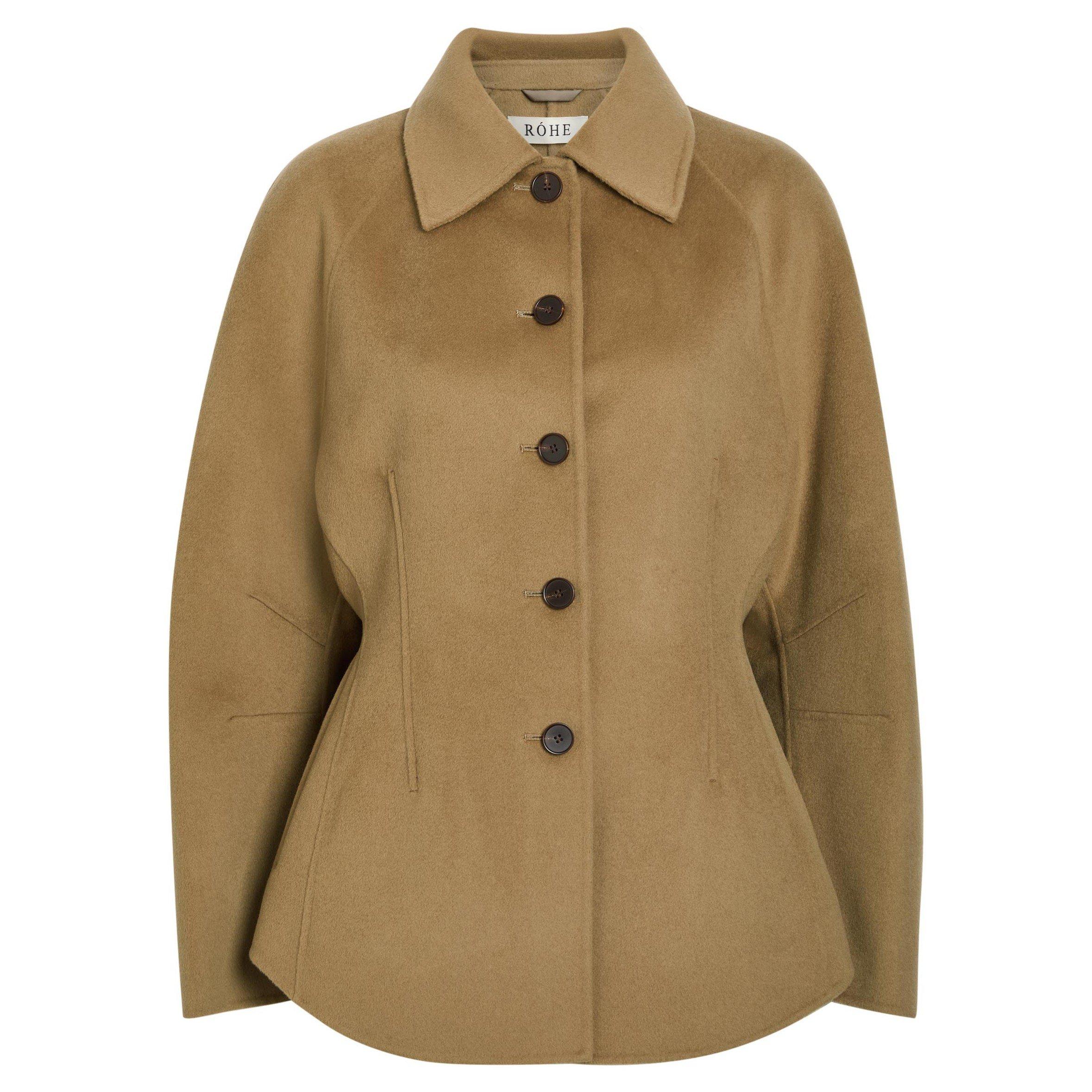 LIGHT BROWN - Rohe - DOUBLE-FACED SCULPTURAL JACKET
