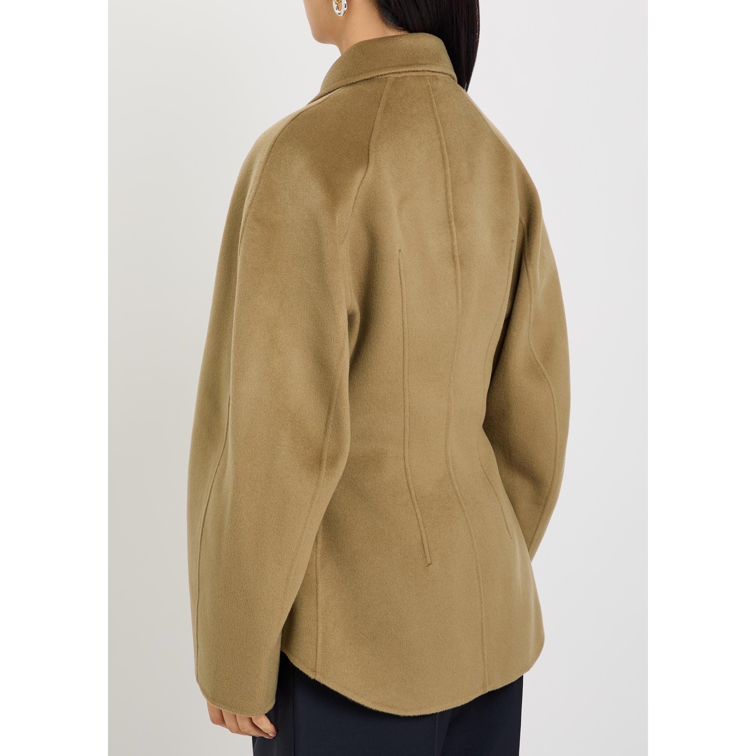 LIGHT BROWN - Rohe - DOUBLE-FACED SCULPTURAL JACKET - 3