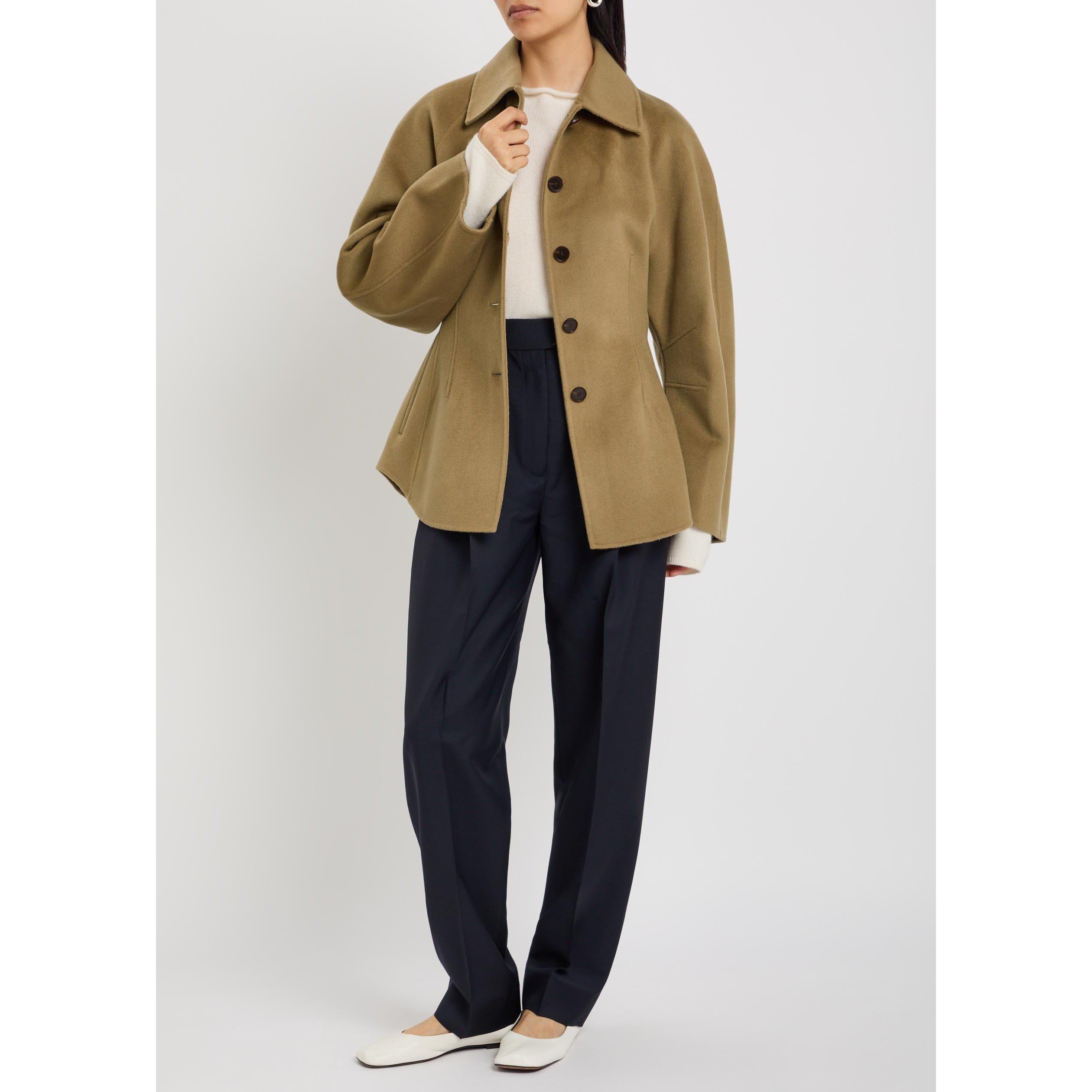 LIGHT BROWN - Rohe - DOUBLE-FACED SCULPTURAL JACKET - 5