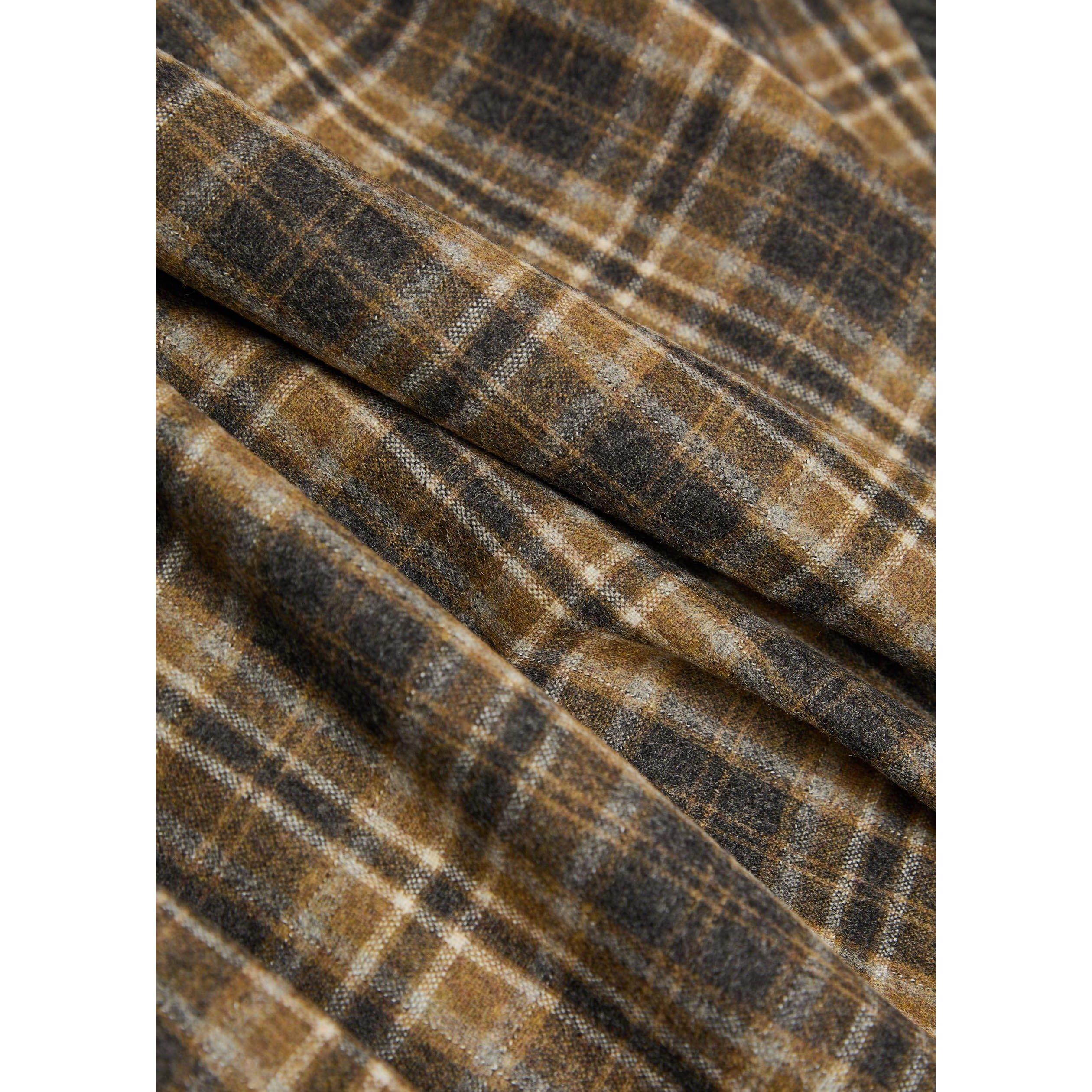 BROWN AND OTHER - Rohe - Women's Checked Wool Relaxed-Fit Overshirt - 4