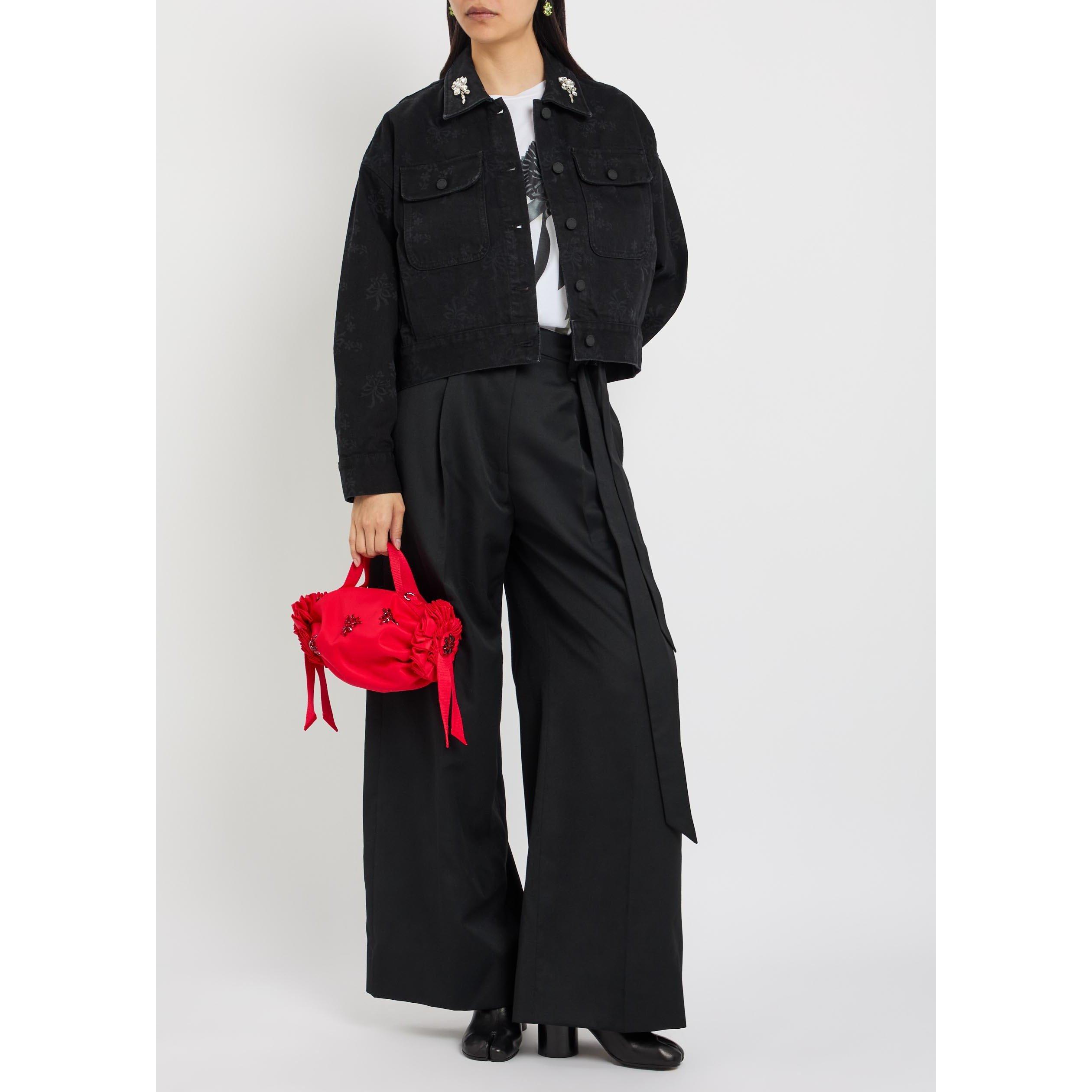 BLACK AND OTHER - Simone Rocha - CROPPED UTILITY POCKET WORKWEA - 5