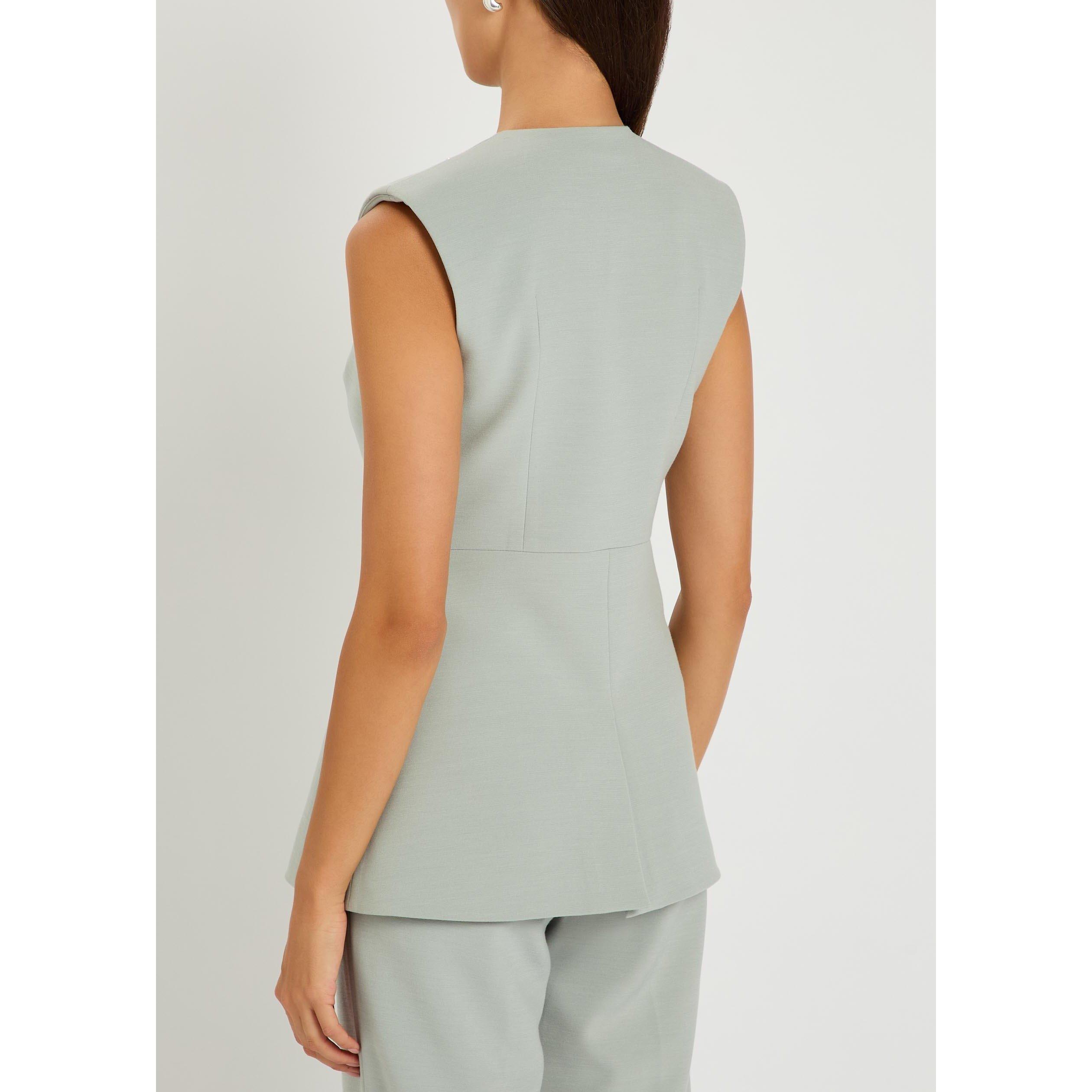 GREY - Huishan Zhang - Women's Sigrid Embellished Waistcoat - 3