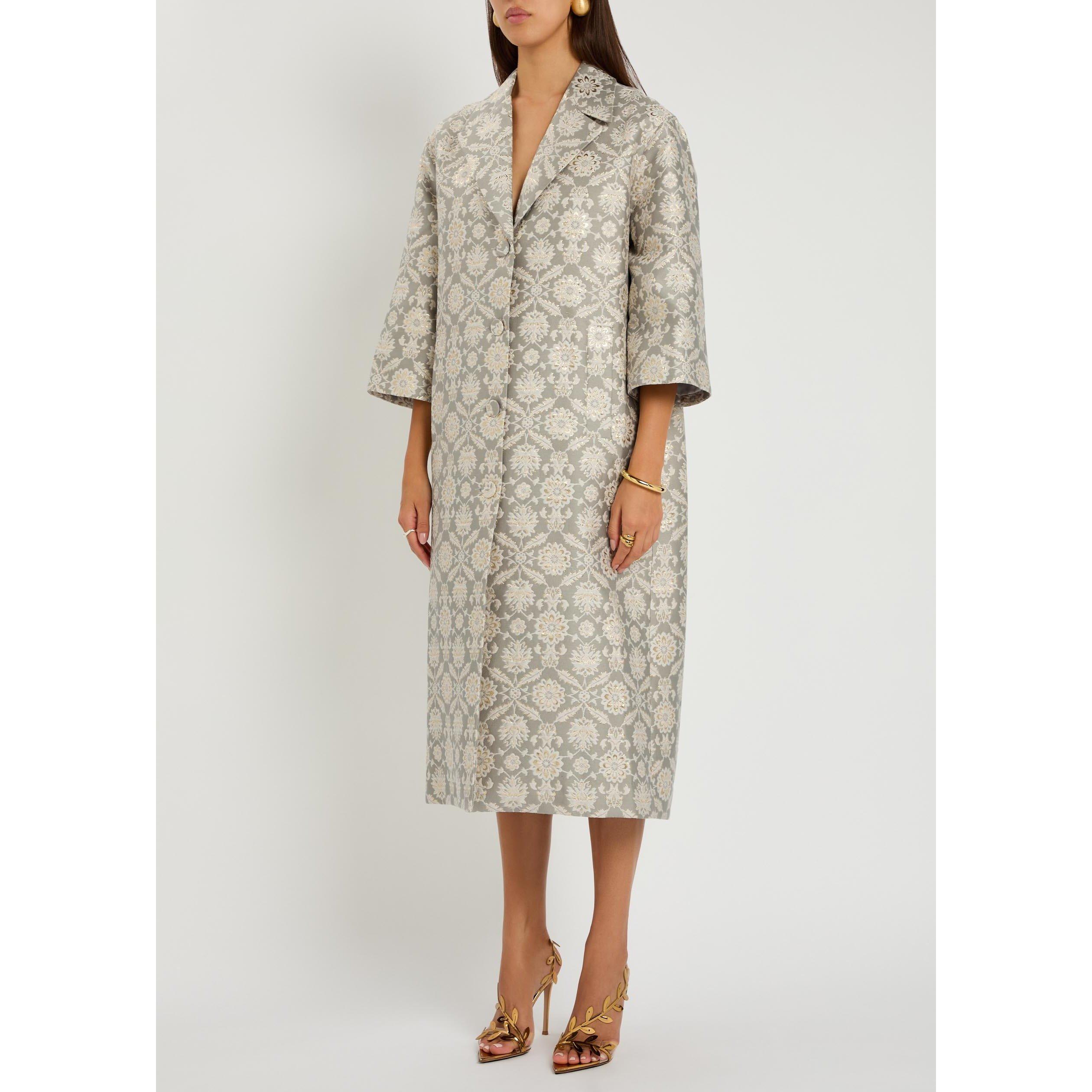 GREY - Huishan Zhang - Women's Liliane Cotton Overcoat - 2