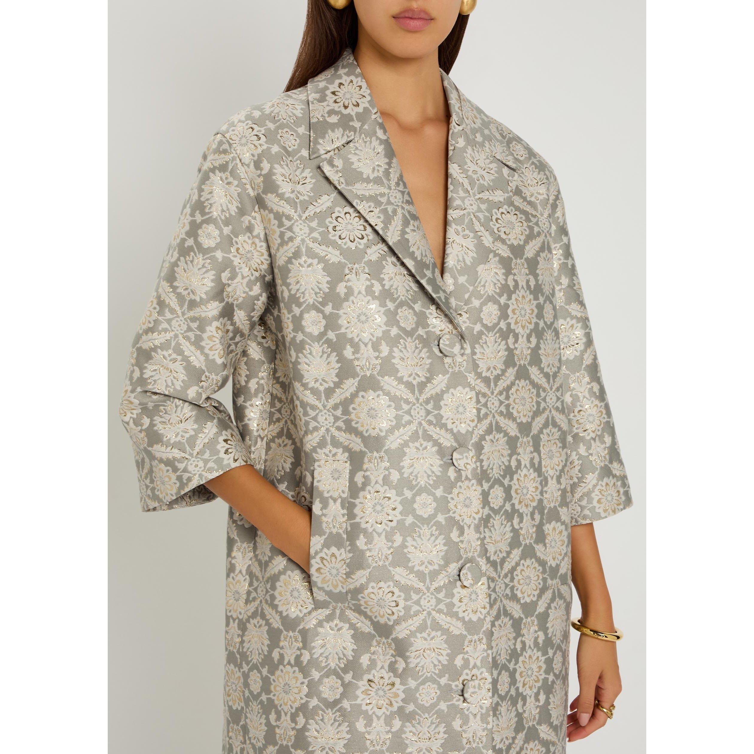 GREY - Huishan Zhang - Women's Liliane Cotton Overcoat - 4