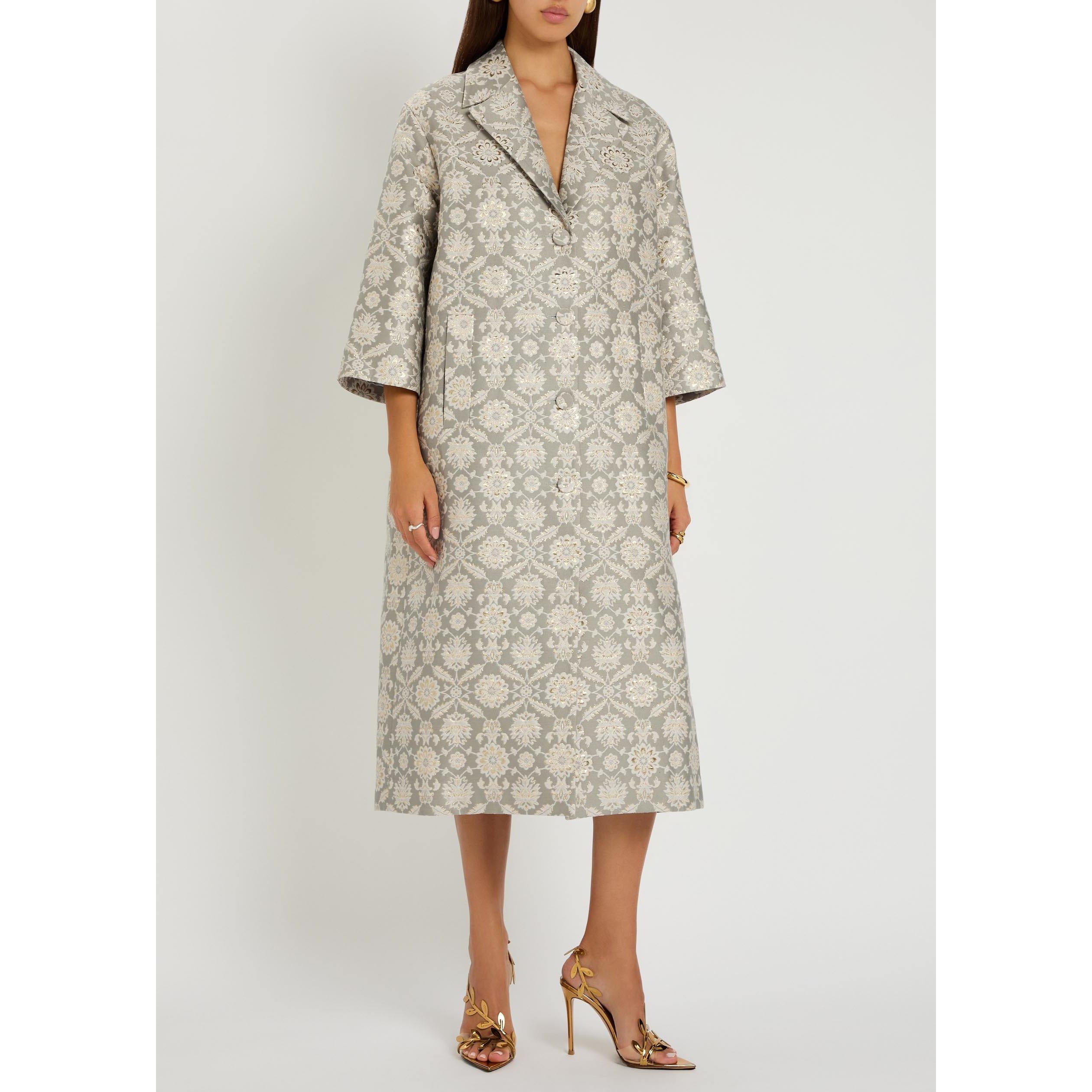 GREY - Huishan Zhang - Women's Liliane Cotton Overcoat - 5