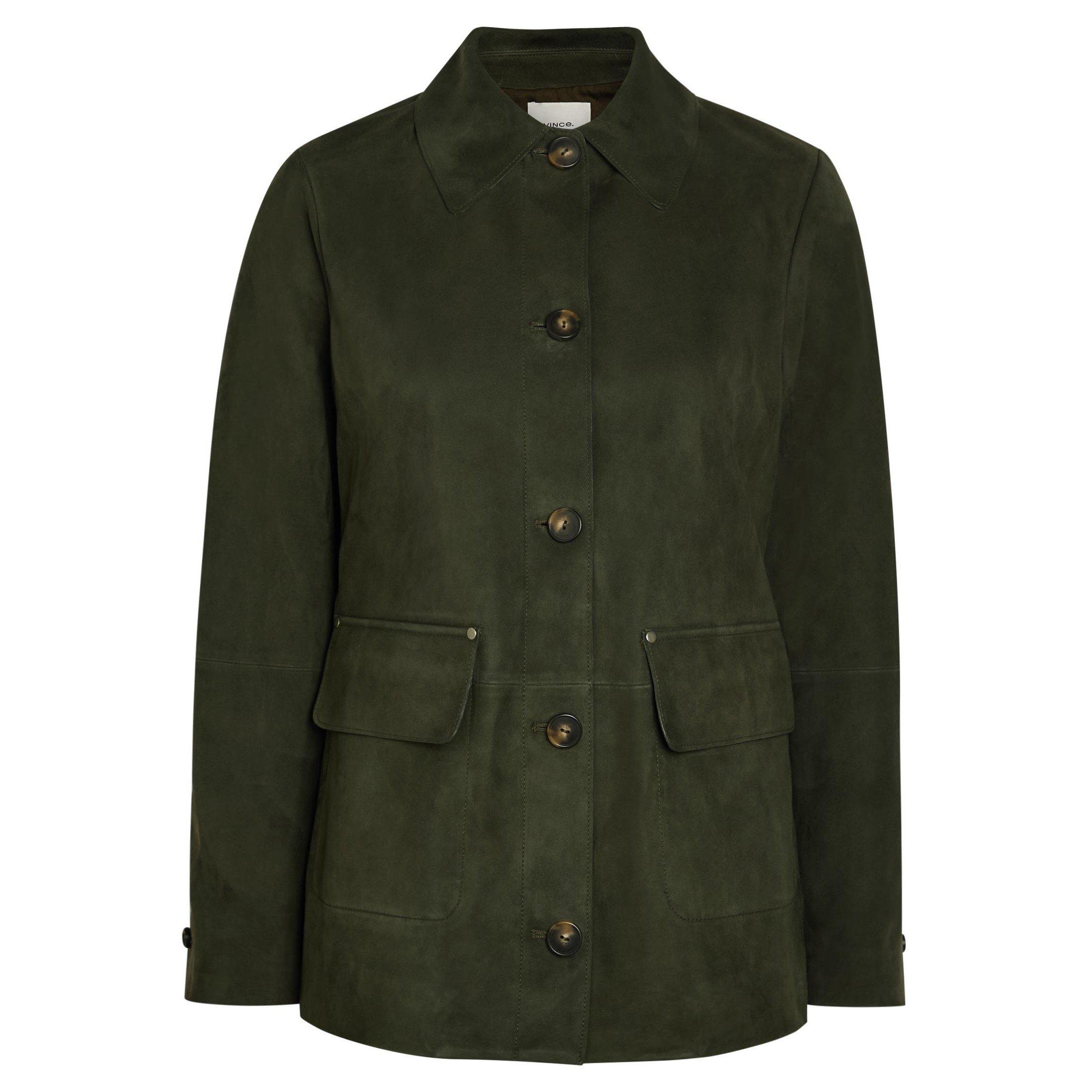 GREEN - Vince - J SUEDE BARN JACKET - 1