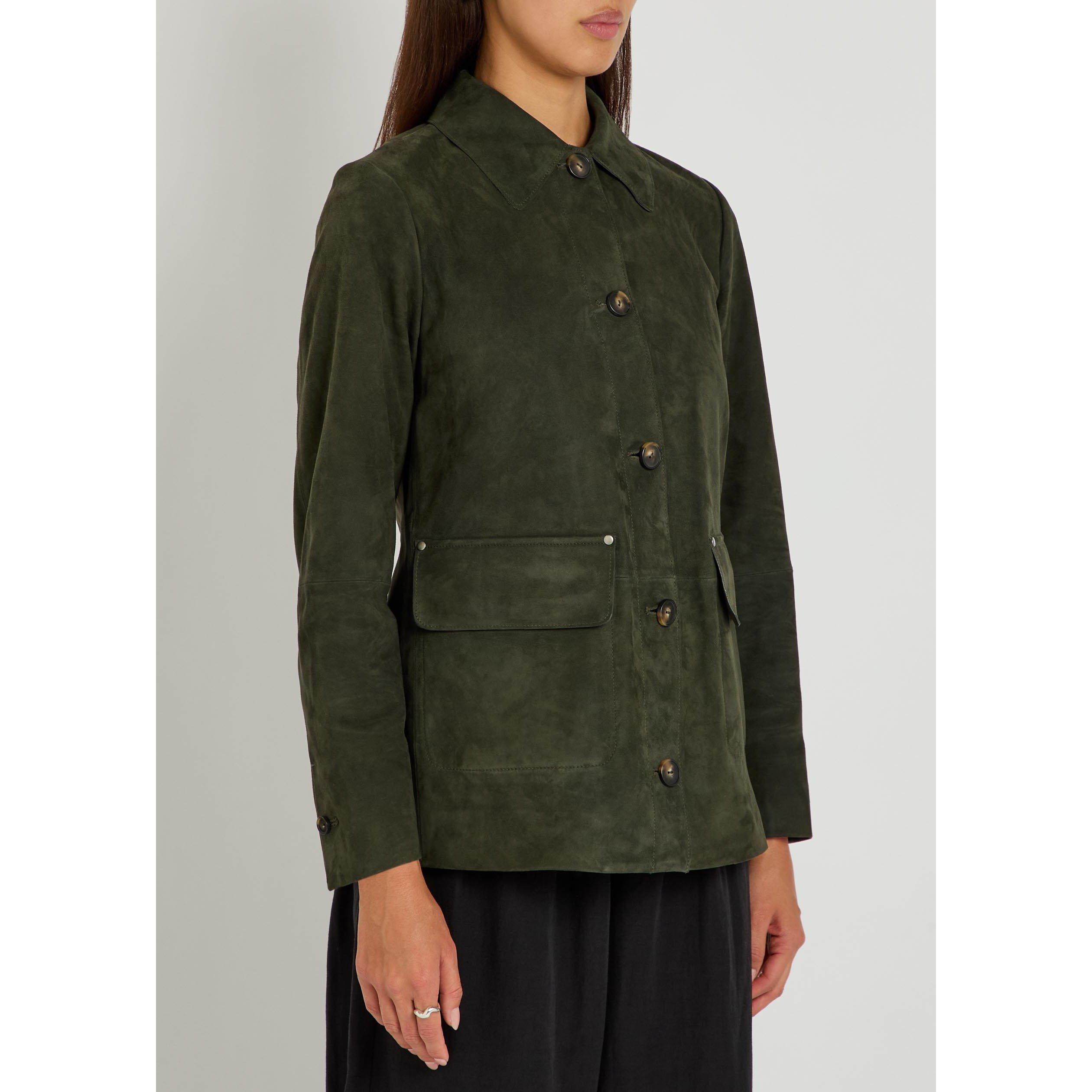 GREEN - Vince - J SUEDE BARN JACKET - 2