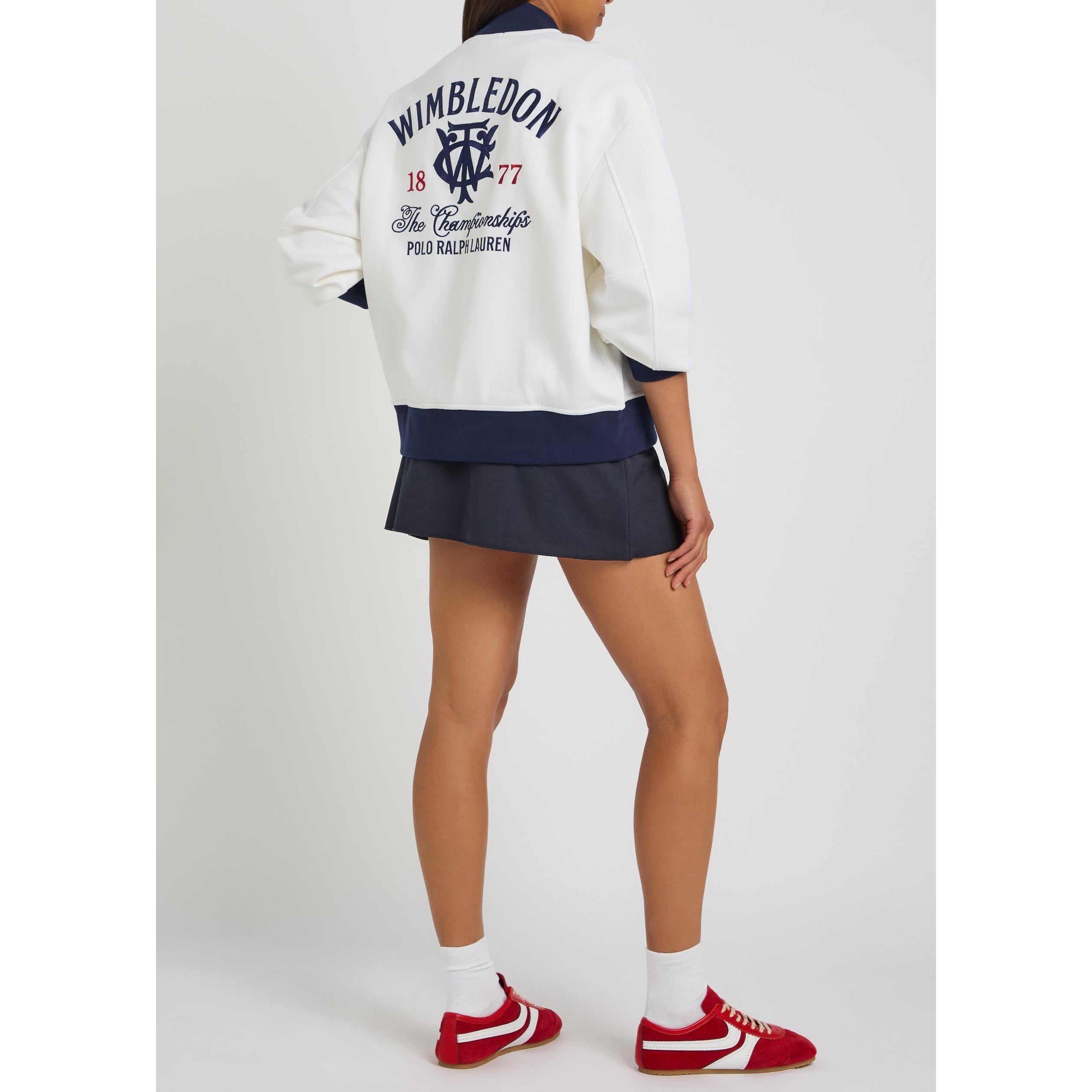 WHITE - Polo Ralph Lauren - Women's Cotton Oversized-Fit Bomber Jacket - 5