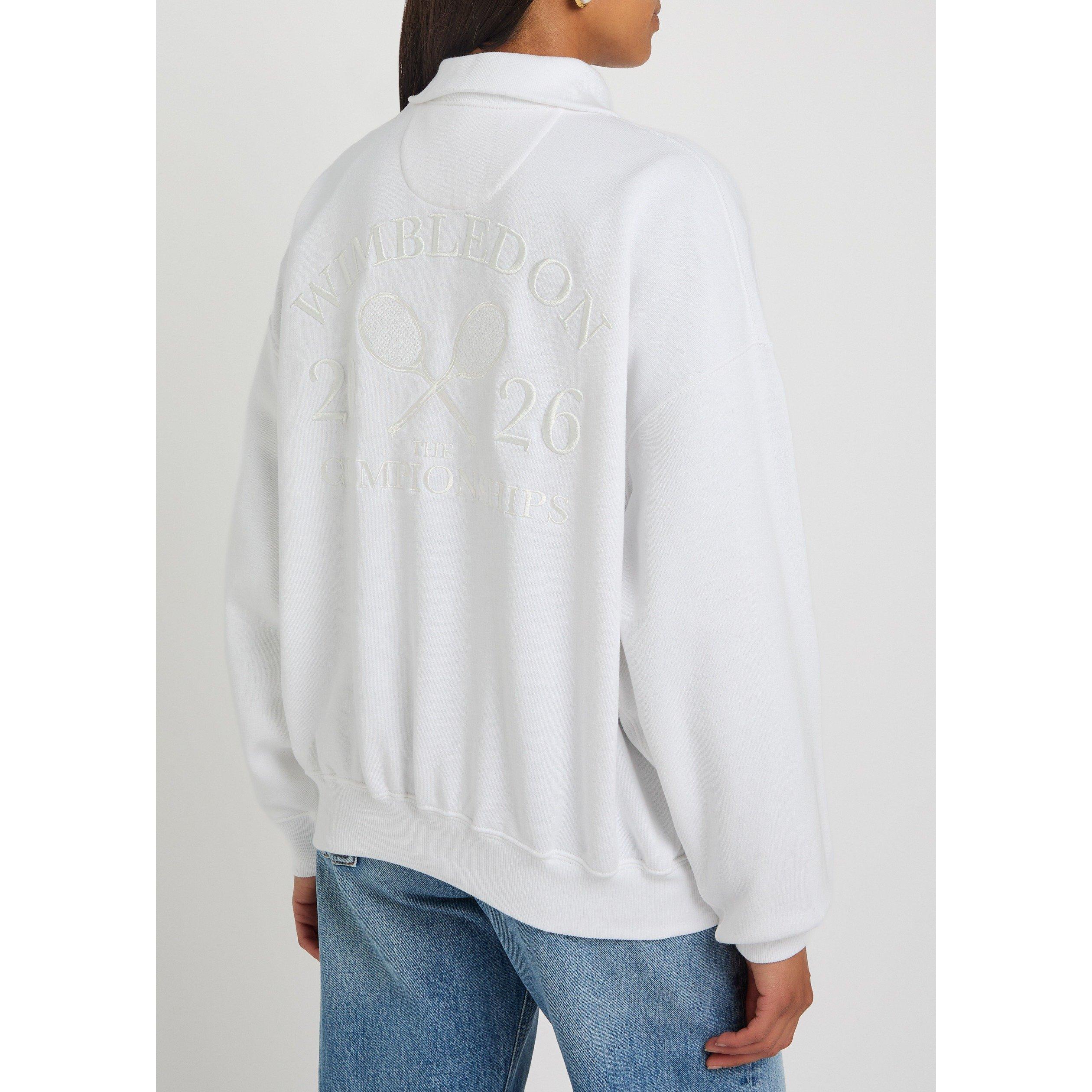 WHITE - Polo Ralph Lauren - Women's Knit Cotton Oversized-Fit Sweatshirt - 3