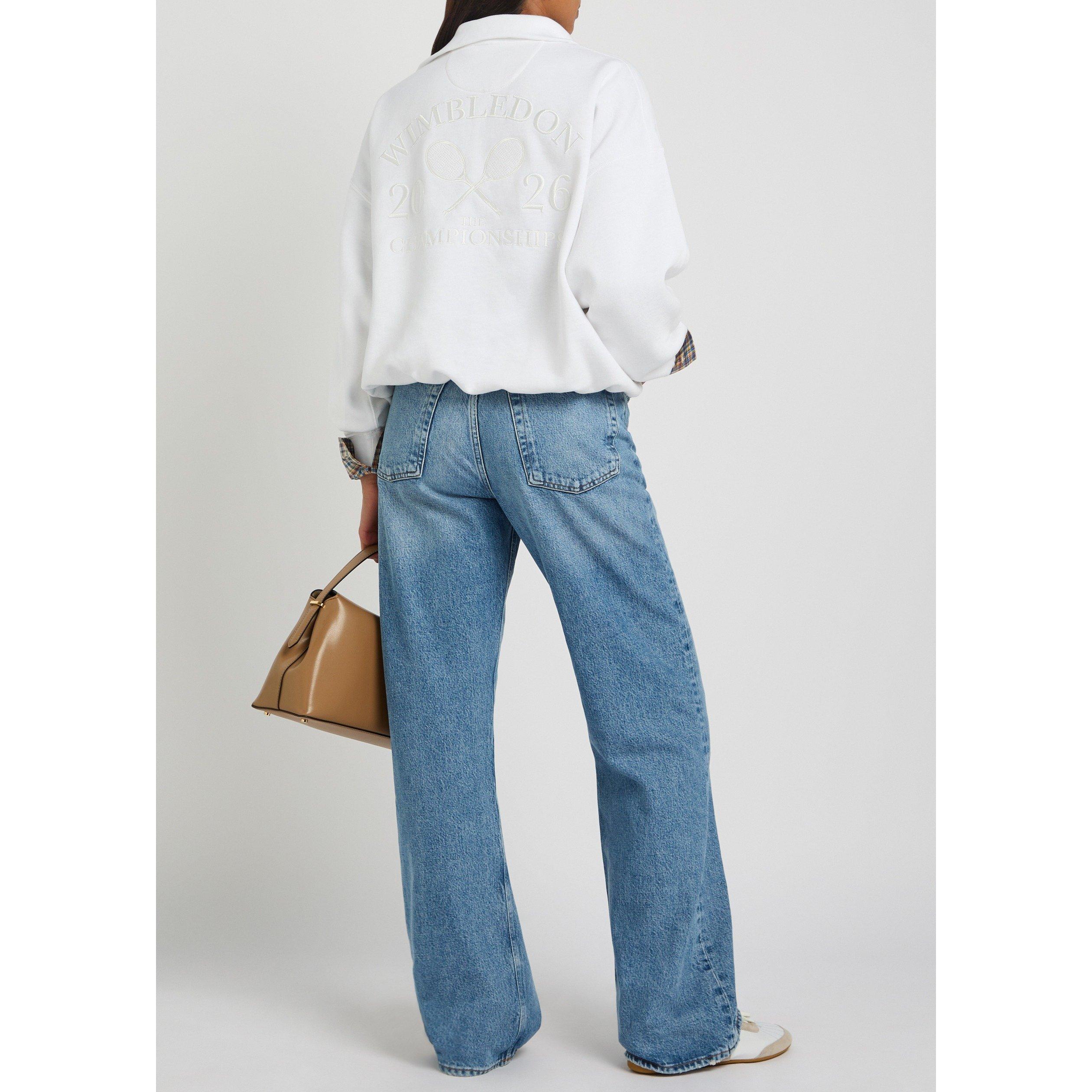 WHITE - Polo Ralph Lauren - Women's Knit Cotton Oversized-Fit Sweatshirt - 5