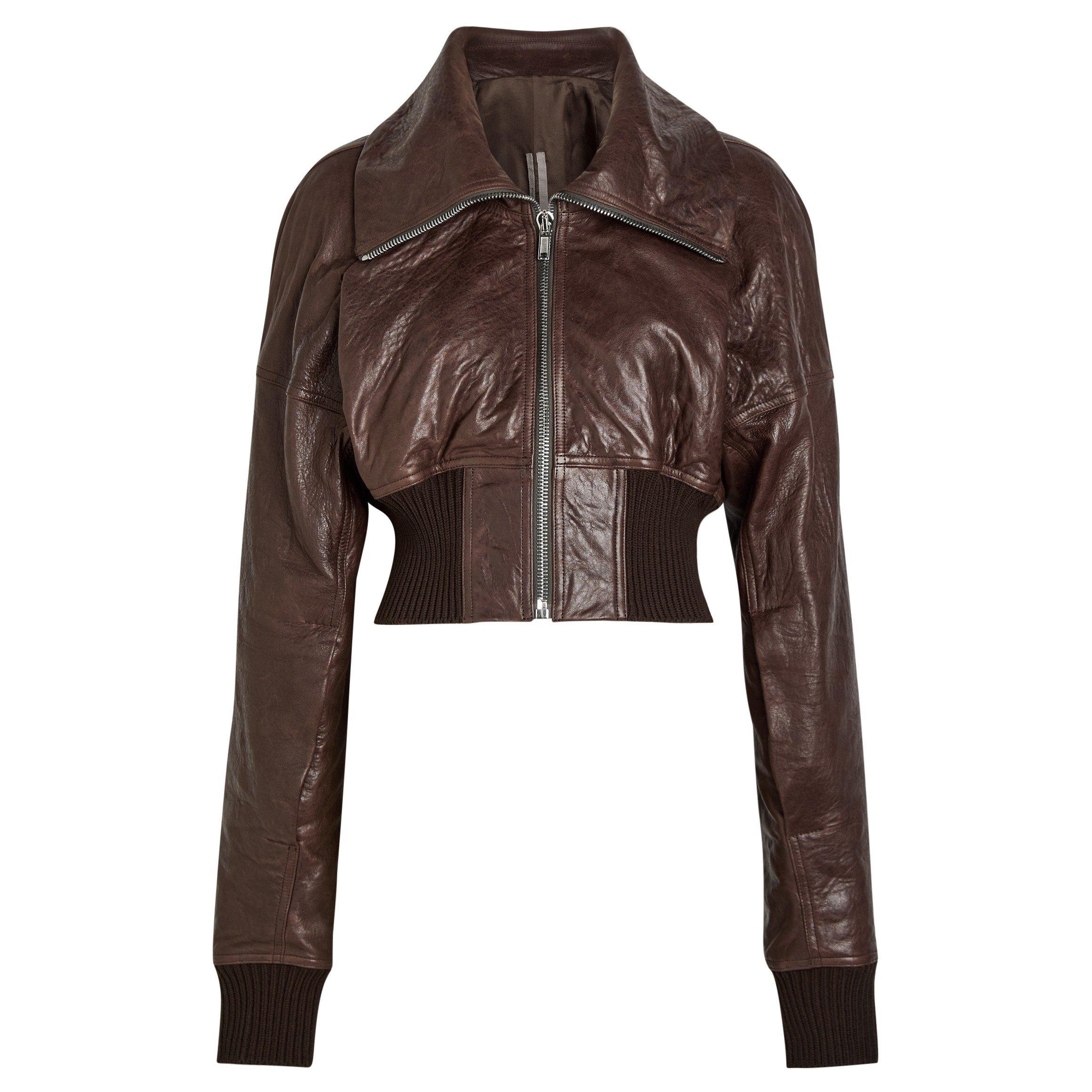 Rick Owens Women's Leather Bomber Jacket