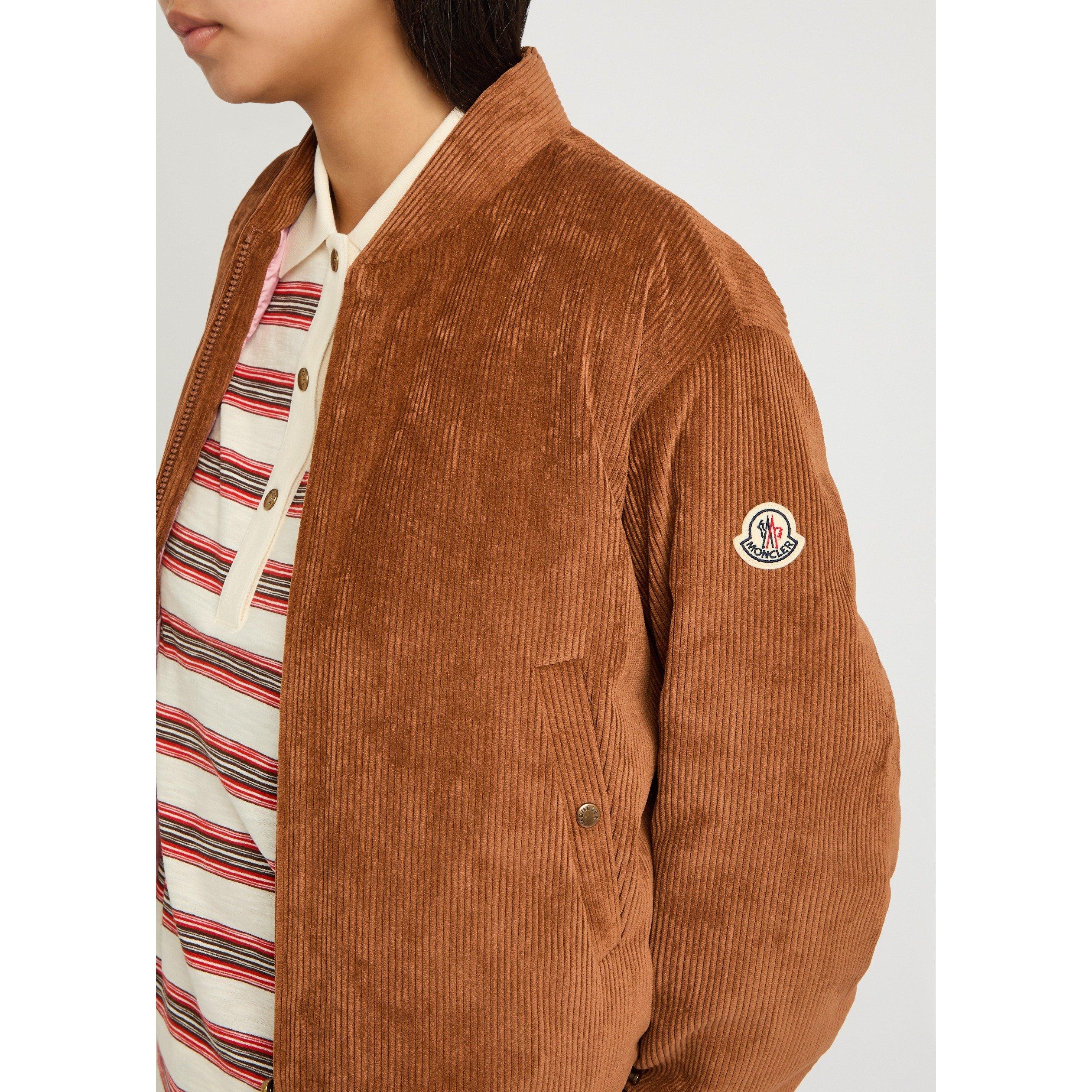BROWN - Moncler - Women's Blageon Wool Boxy-Fit Bomber Jacket - 4