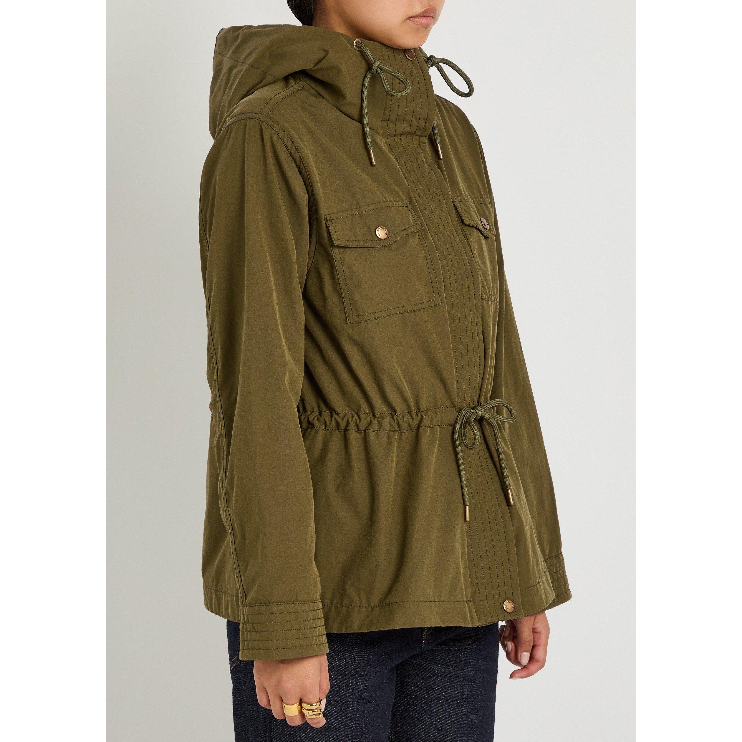 OLIVE - Moncler - Women's Serin Waxed Short Parka - 2