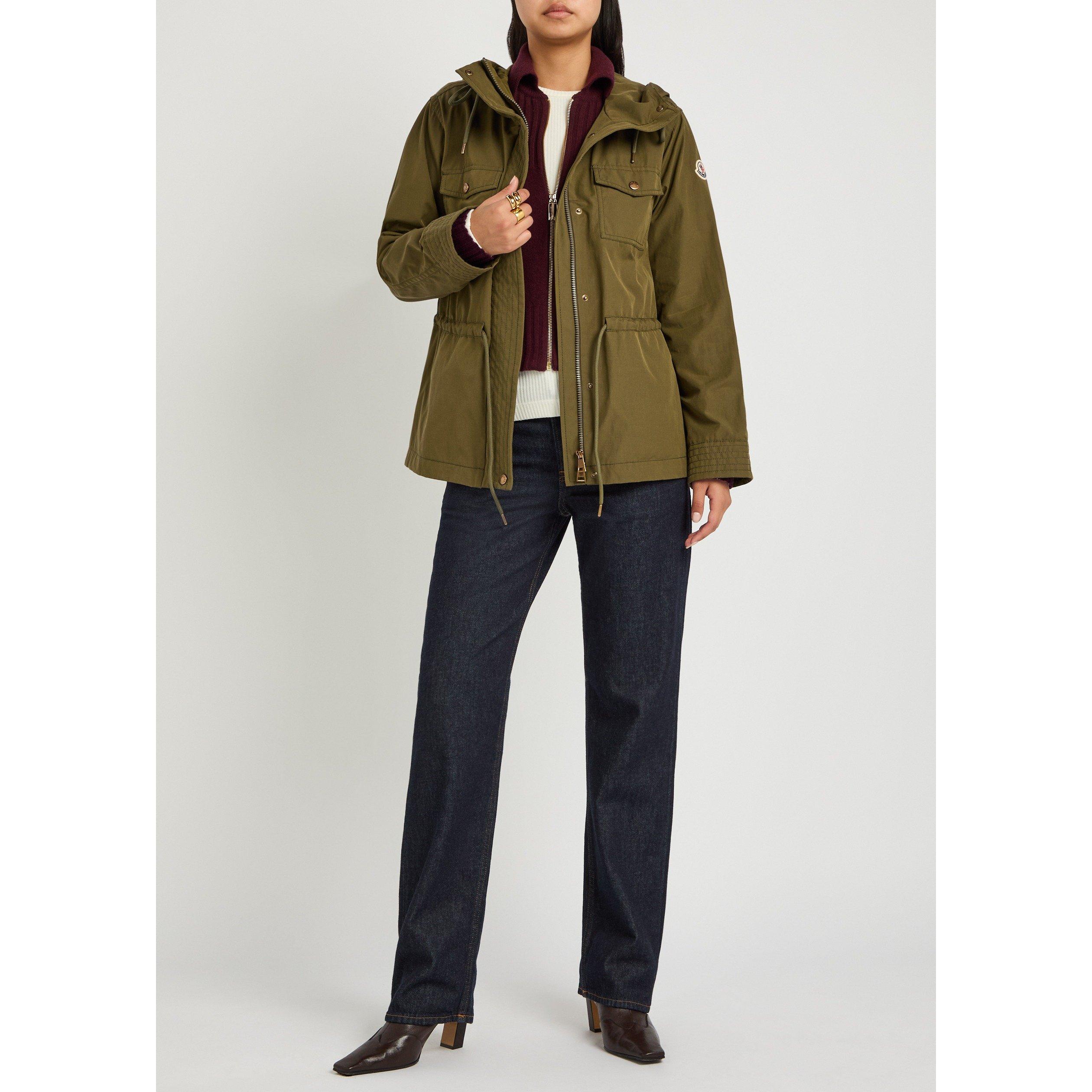 OLIVE - Moncler - Women's Serin Waxed Short Parka - 5