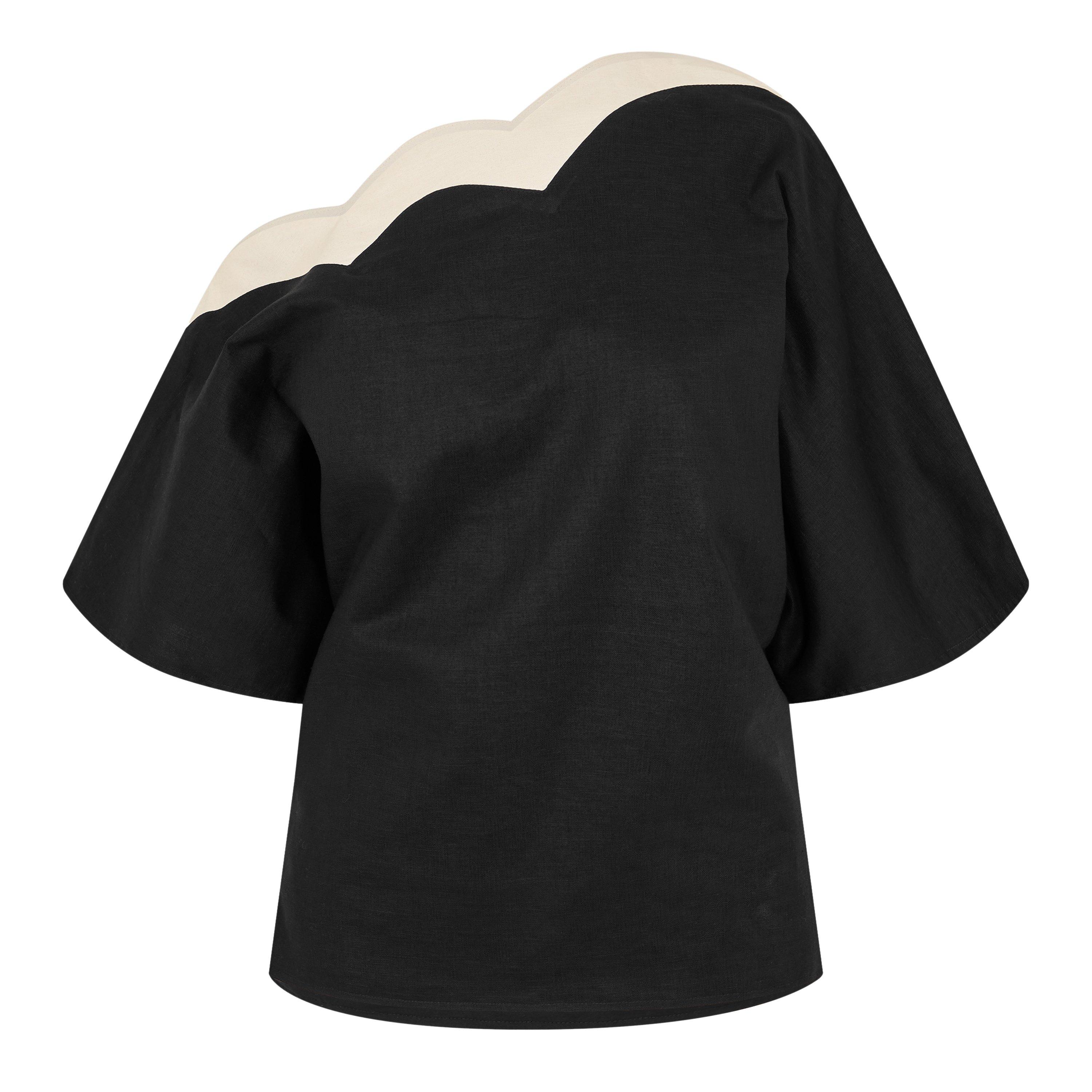 Black - Never Fully Dressed - Scallop Tilly Top - 1