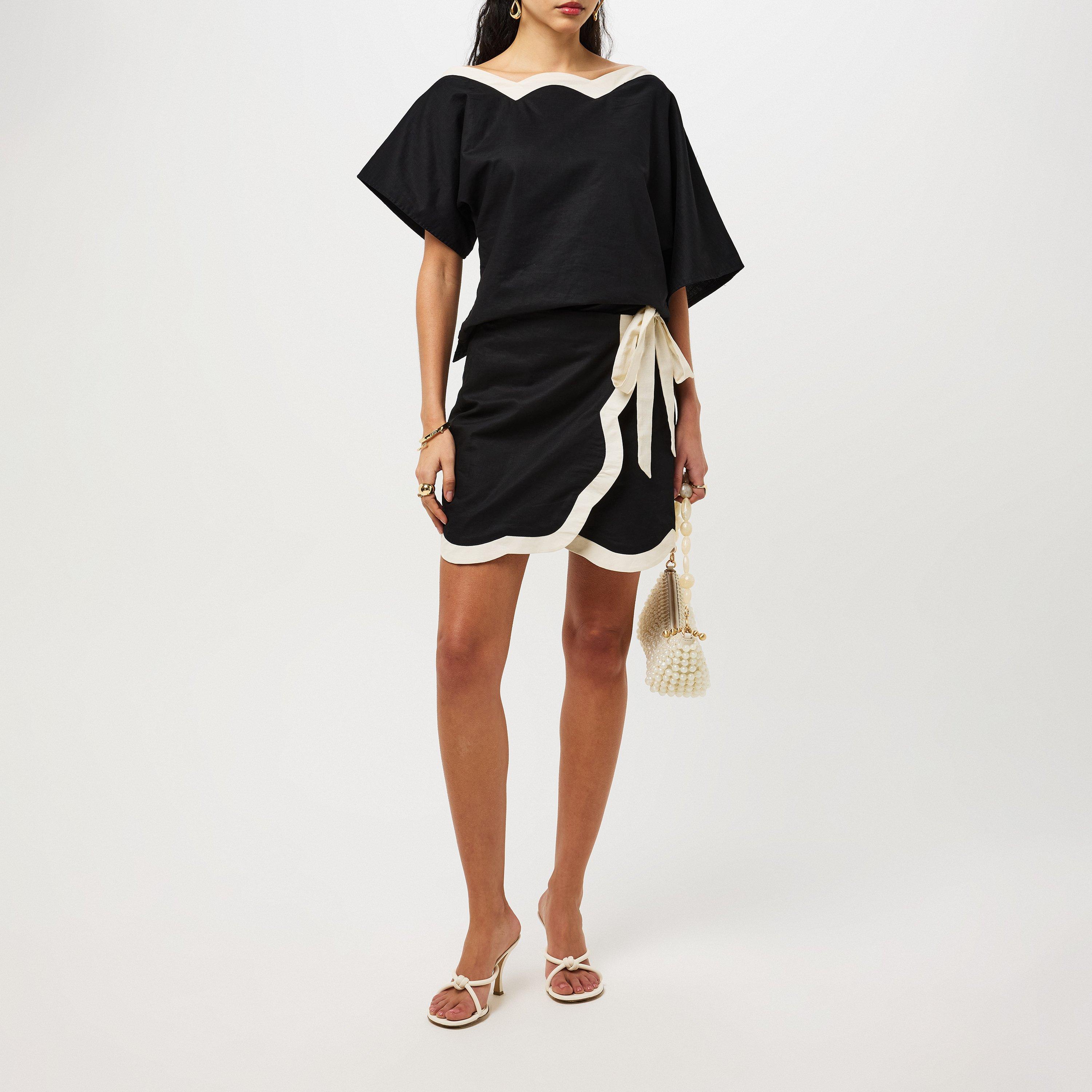 Black - Never Fully Dressed - Scallop Tilly Top - 4