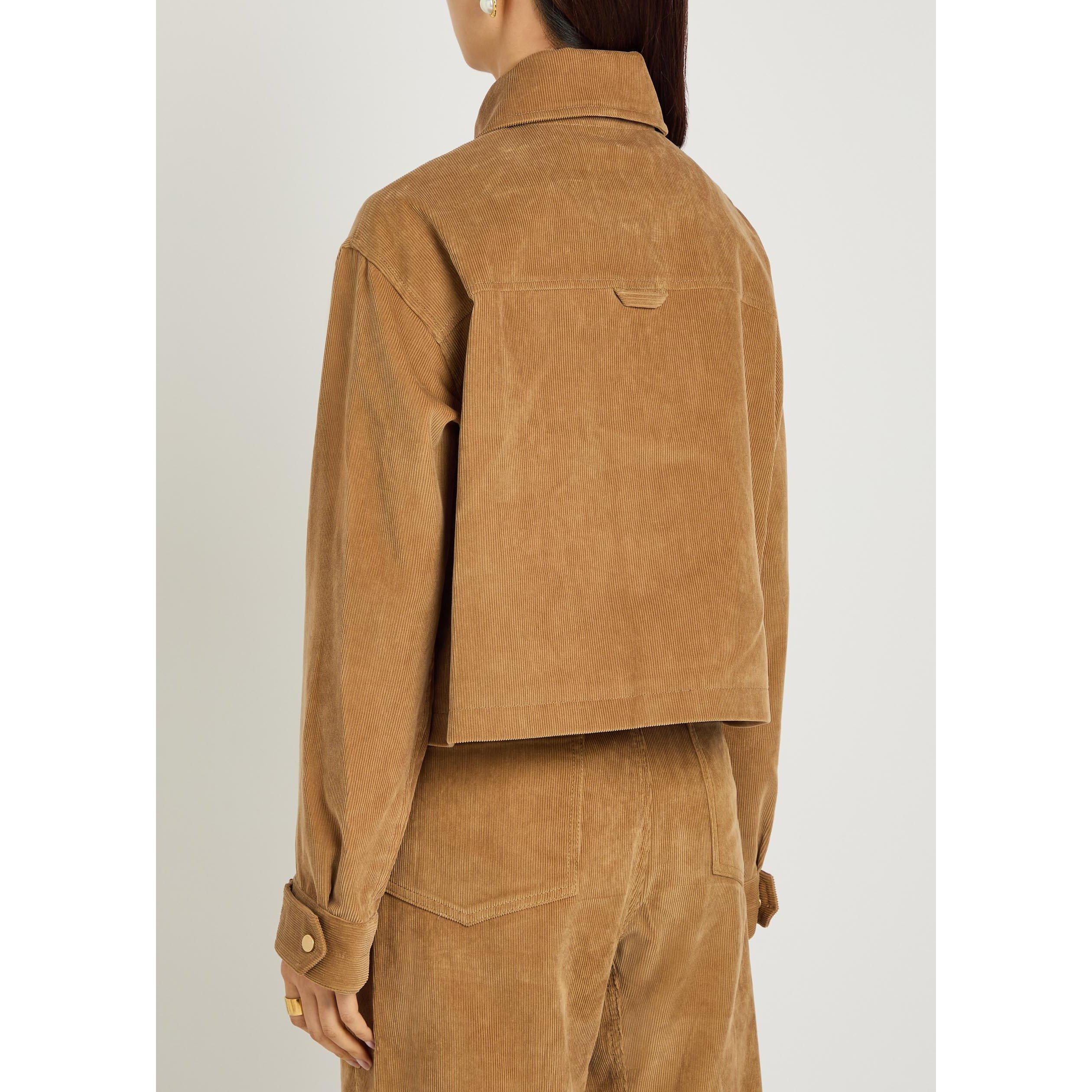 CARAMEL - Maria McManus - CROPPED A-LINE JACKET IN CARAM - 3