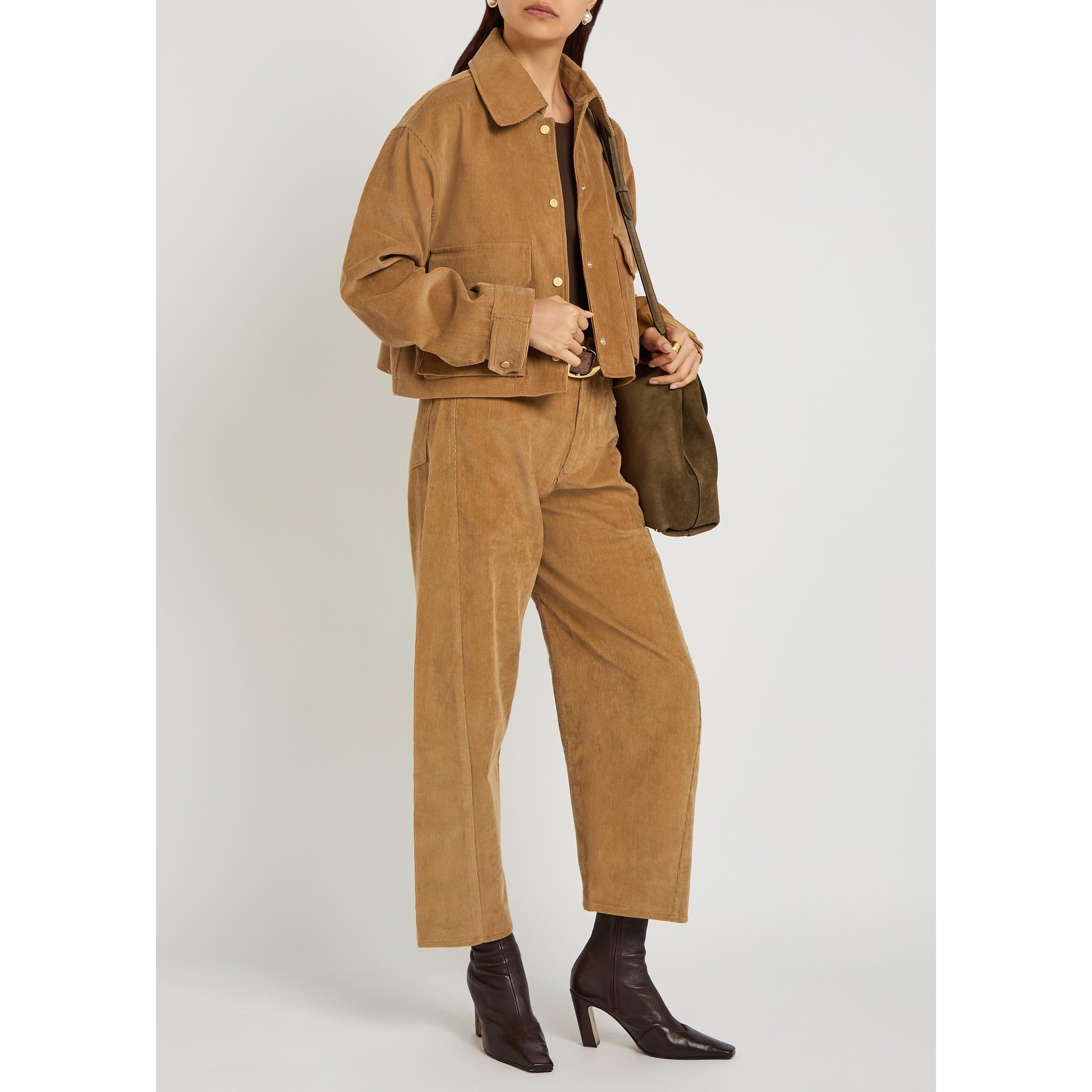 CARAMEL - Maria McManus - CROPPED A-LINE JACKET IN CARAM - 5