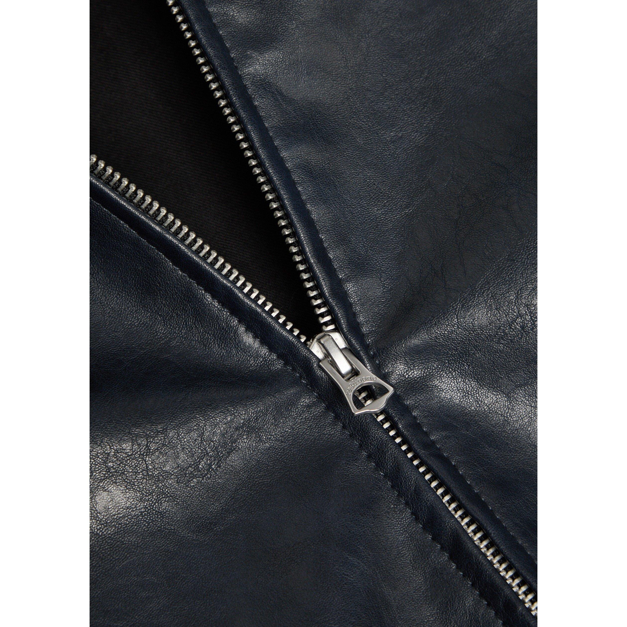 BLUE - Rag and Bone - KRISTA FAUX LEATHER JACKET - 4