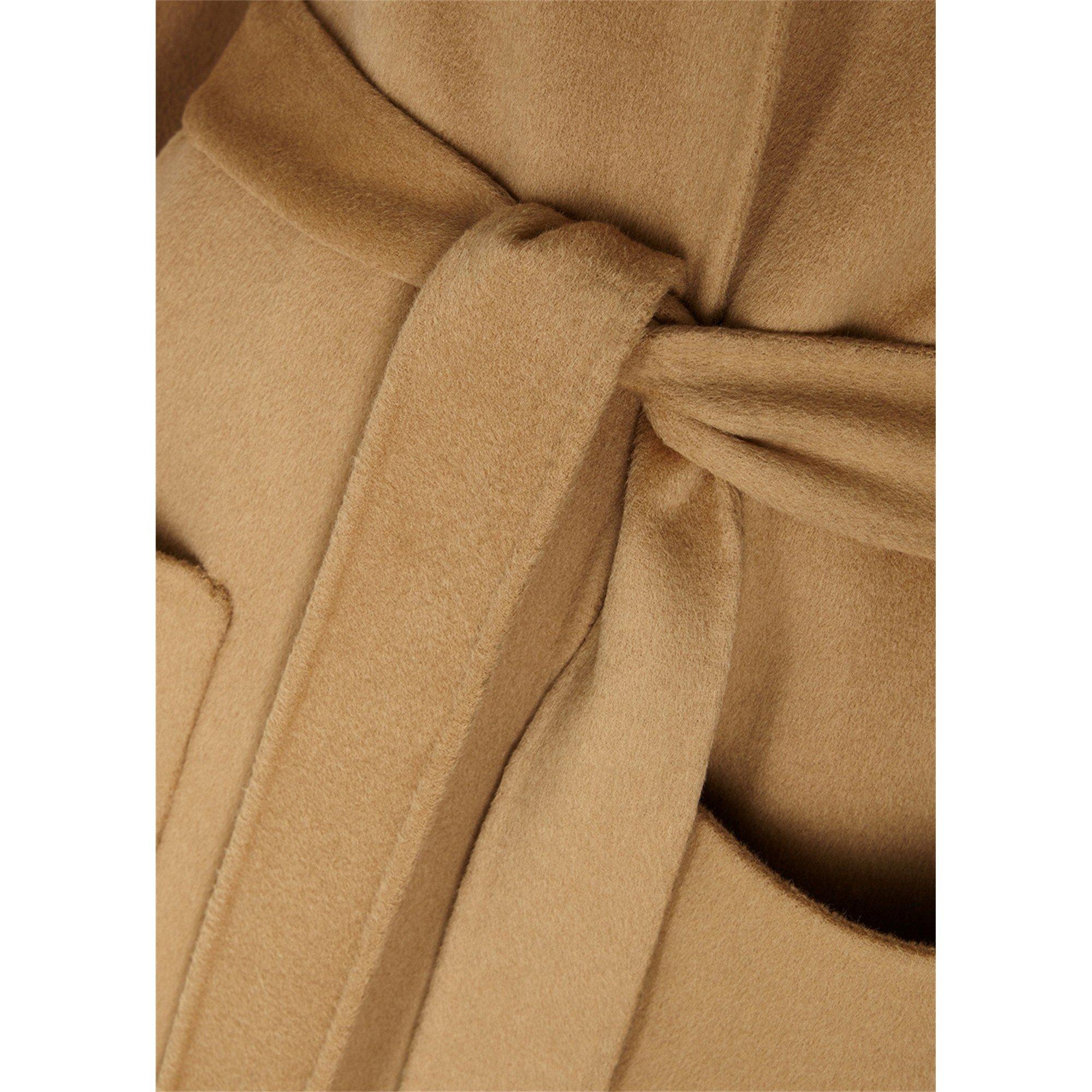CAMEL - Nanushka - C ALAMO CONT WOOL TIE COAT - 4