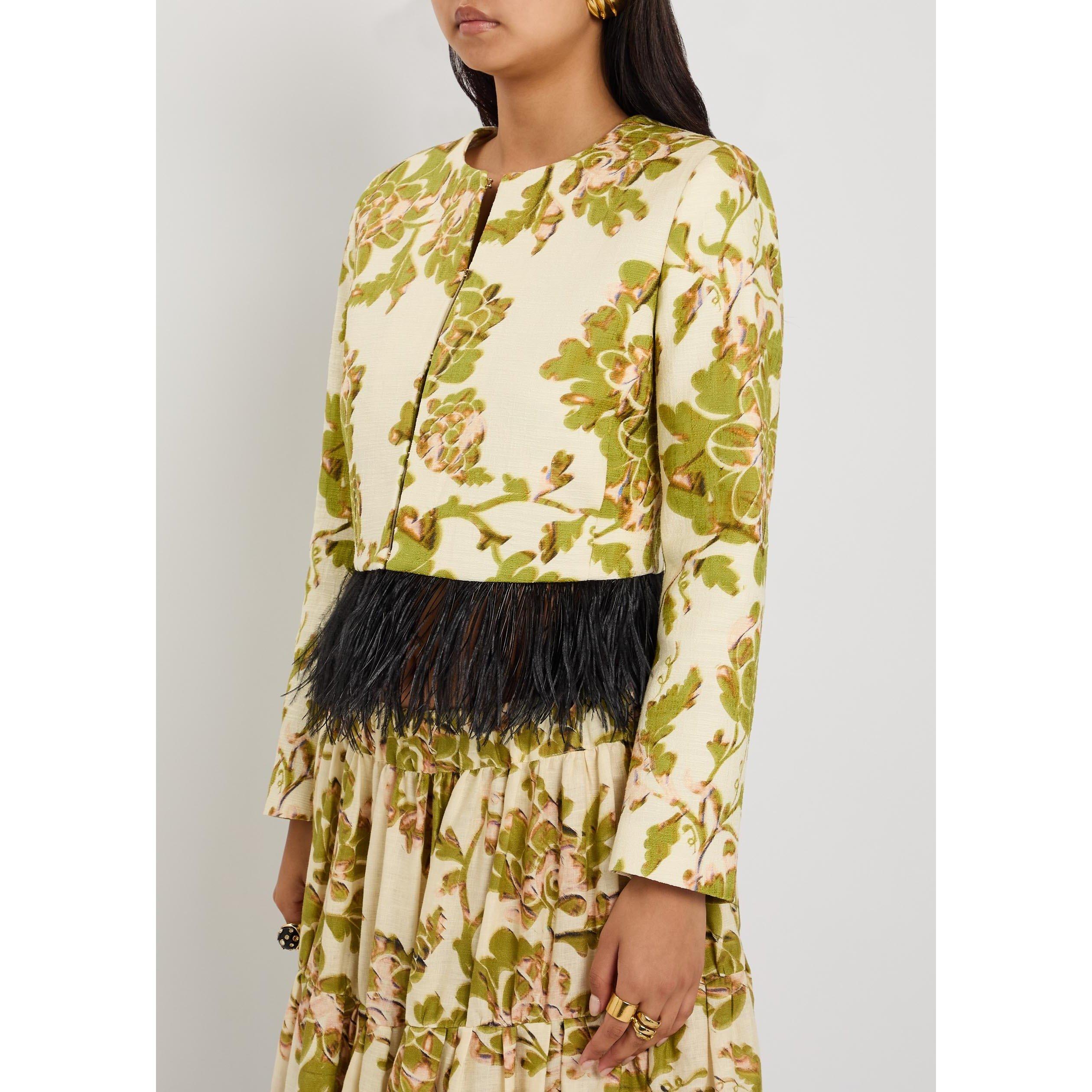BEIGE AND OTHER - La DoubleJ - J BIJOUX JACKET WITH FEATHERS - 2