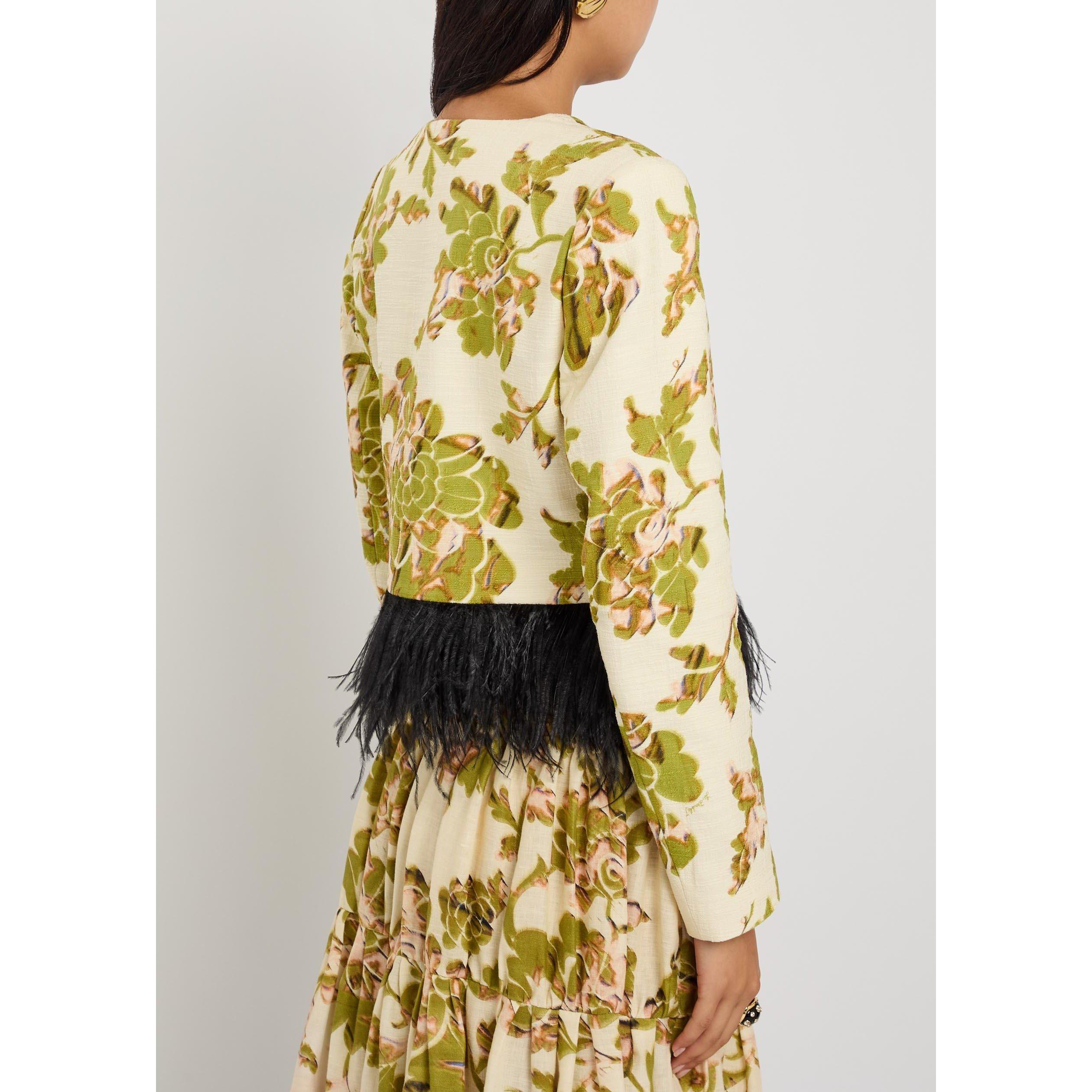 BEIGE AND OTHER - La DoubleJ - J BIJOUX JACKET WITH FEATHERS - 3
