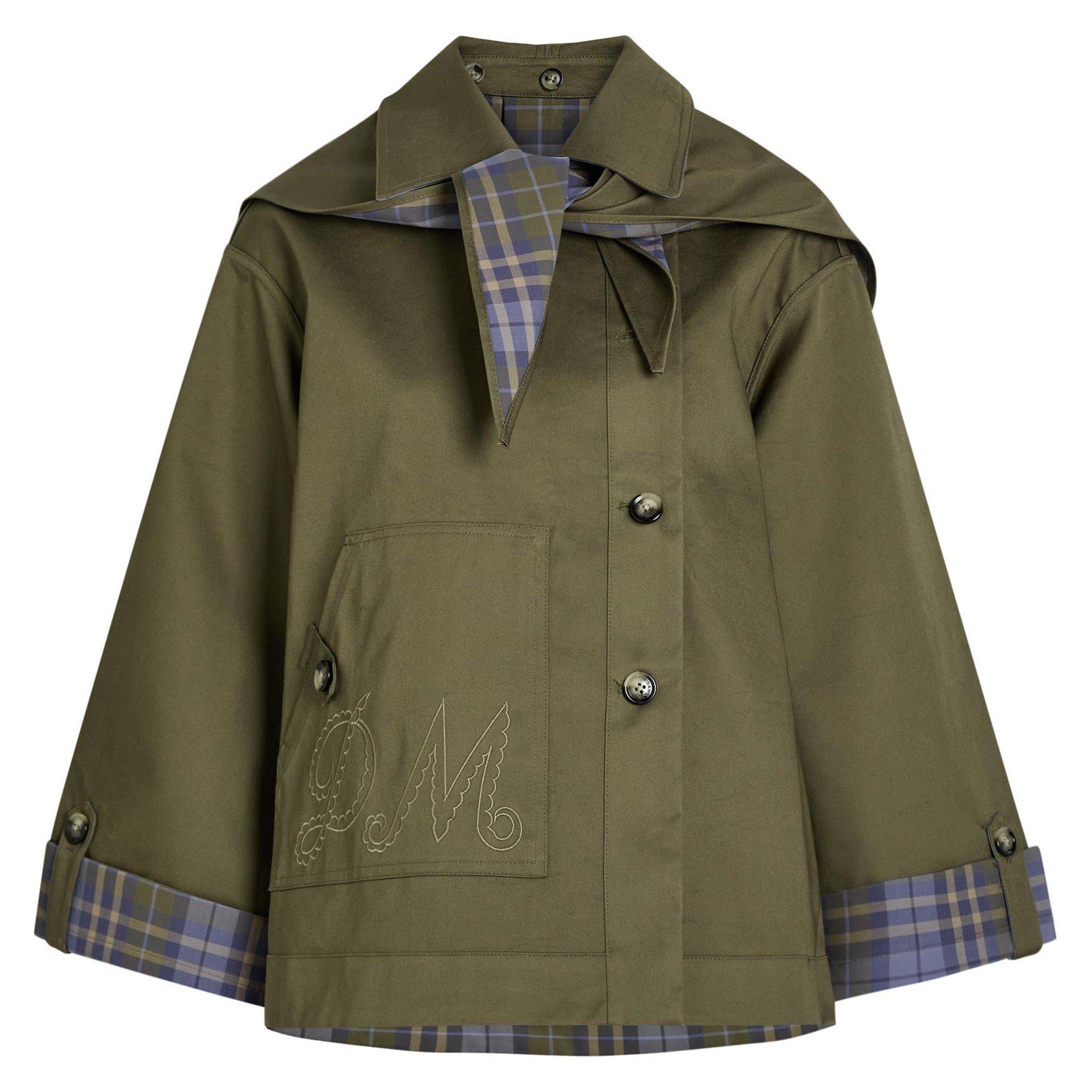 OLIVE - Damson Madder - C JERRY CROP TRENCH COAT