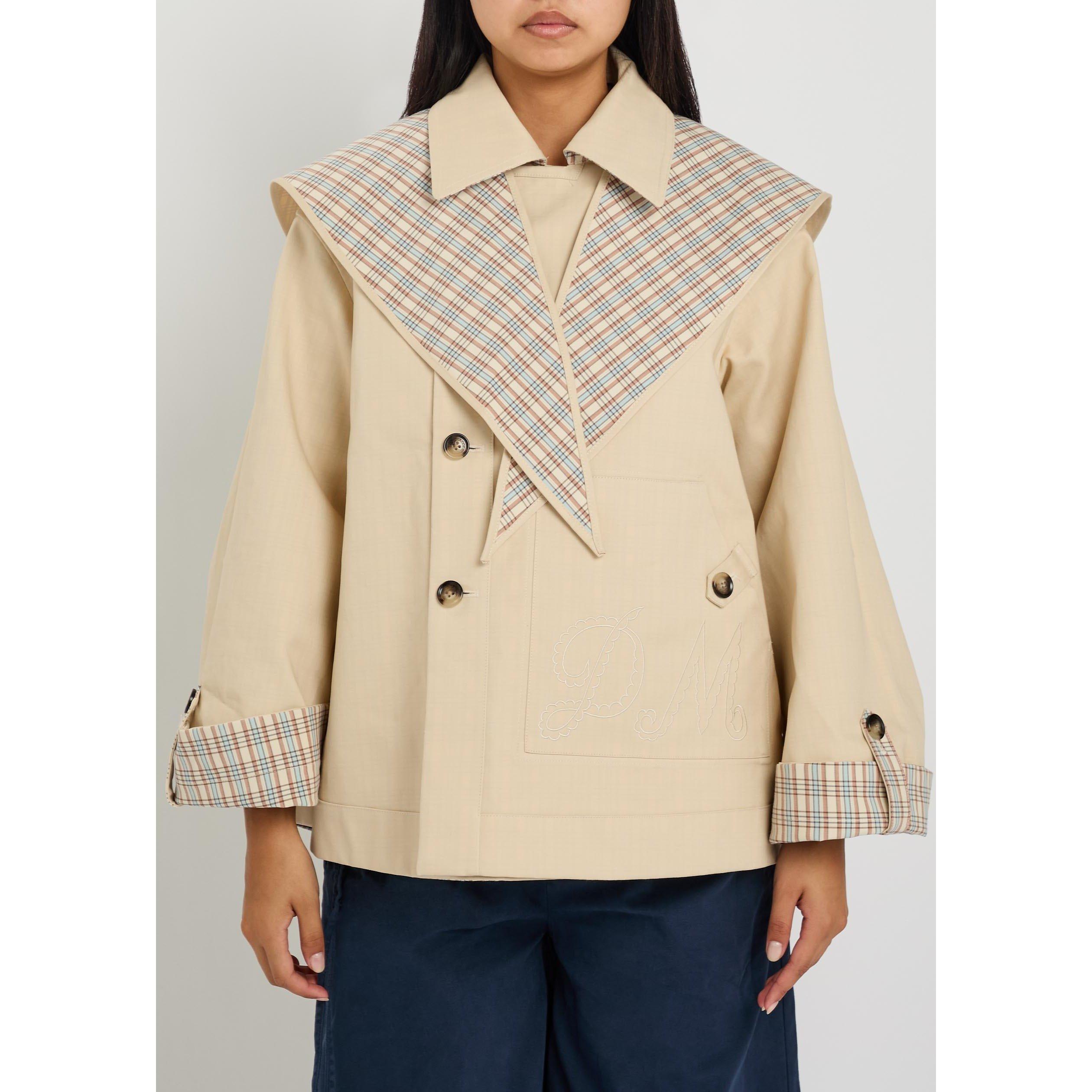 BEIGE - Damson Madder - C JERRY REVERSIBLE CROP TRENCH - 2