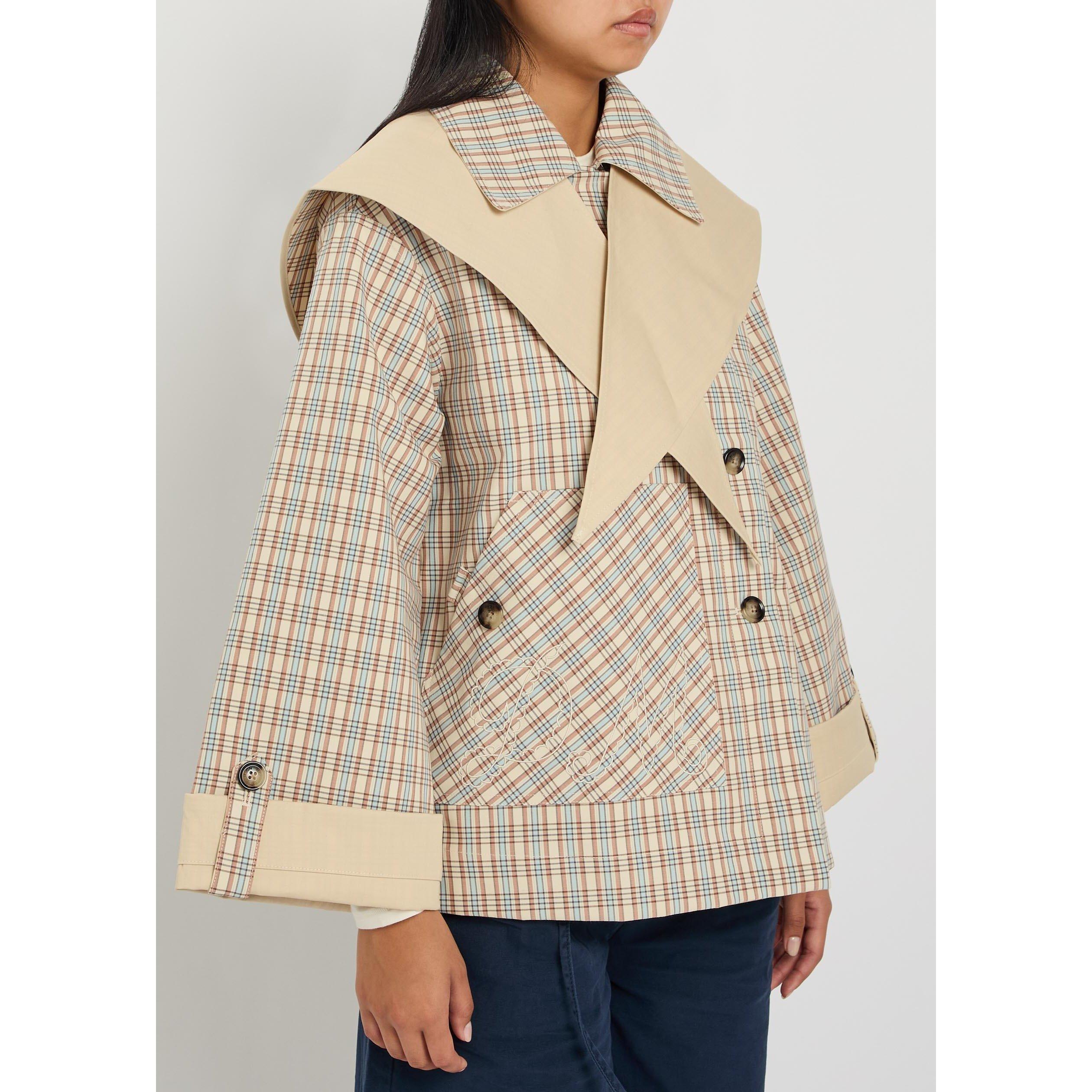 BEIGE - Damson Madder - C JERRY REVERSIBLE CROP TRENCH - 6